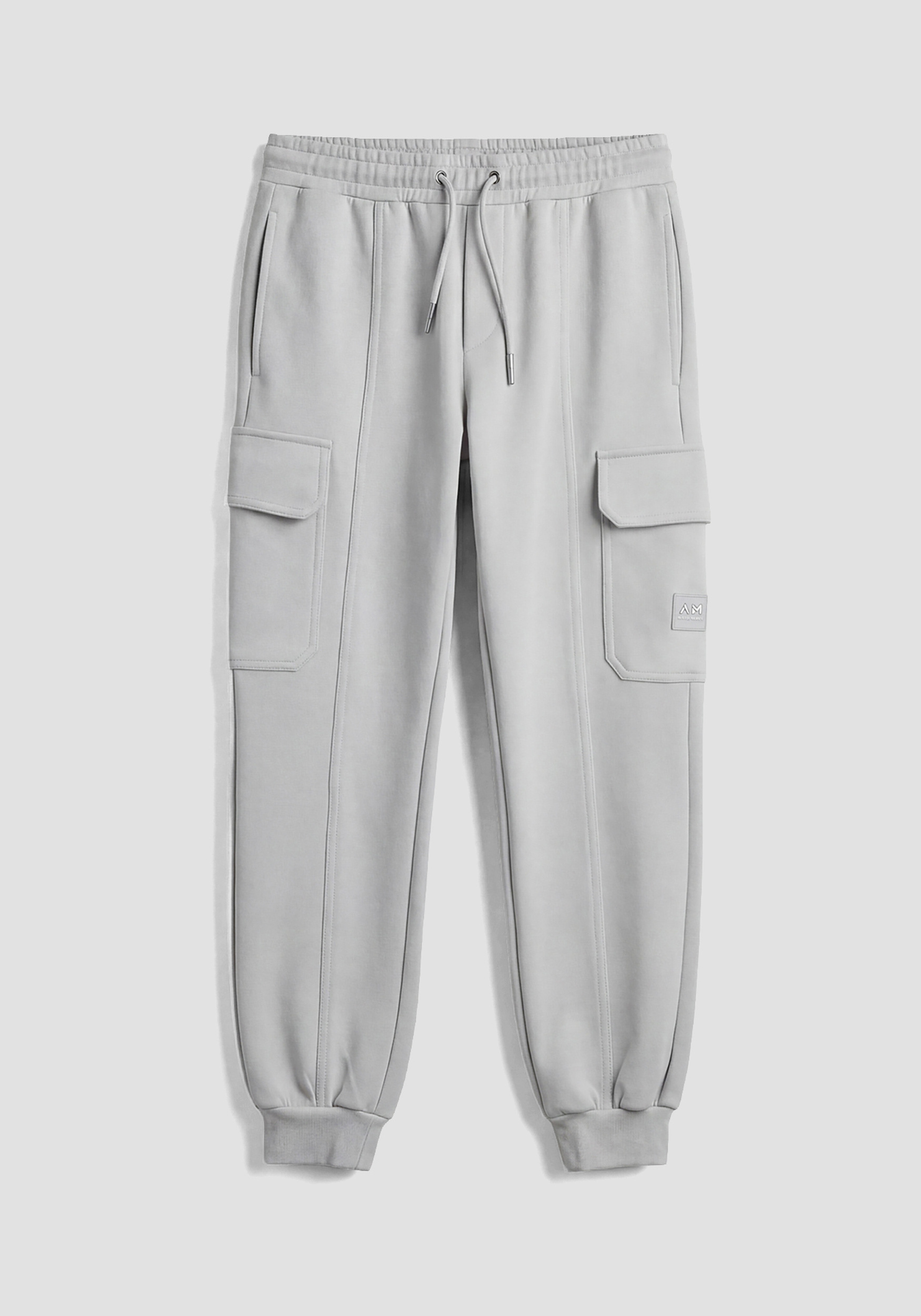 PANTALONES DE CORTE REGULAR DE SUDADERA ESTILO CARGO CON ELÁSTICO