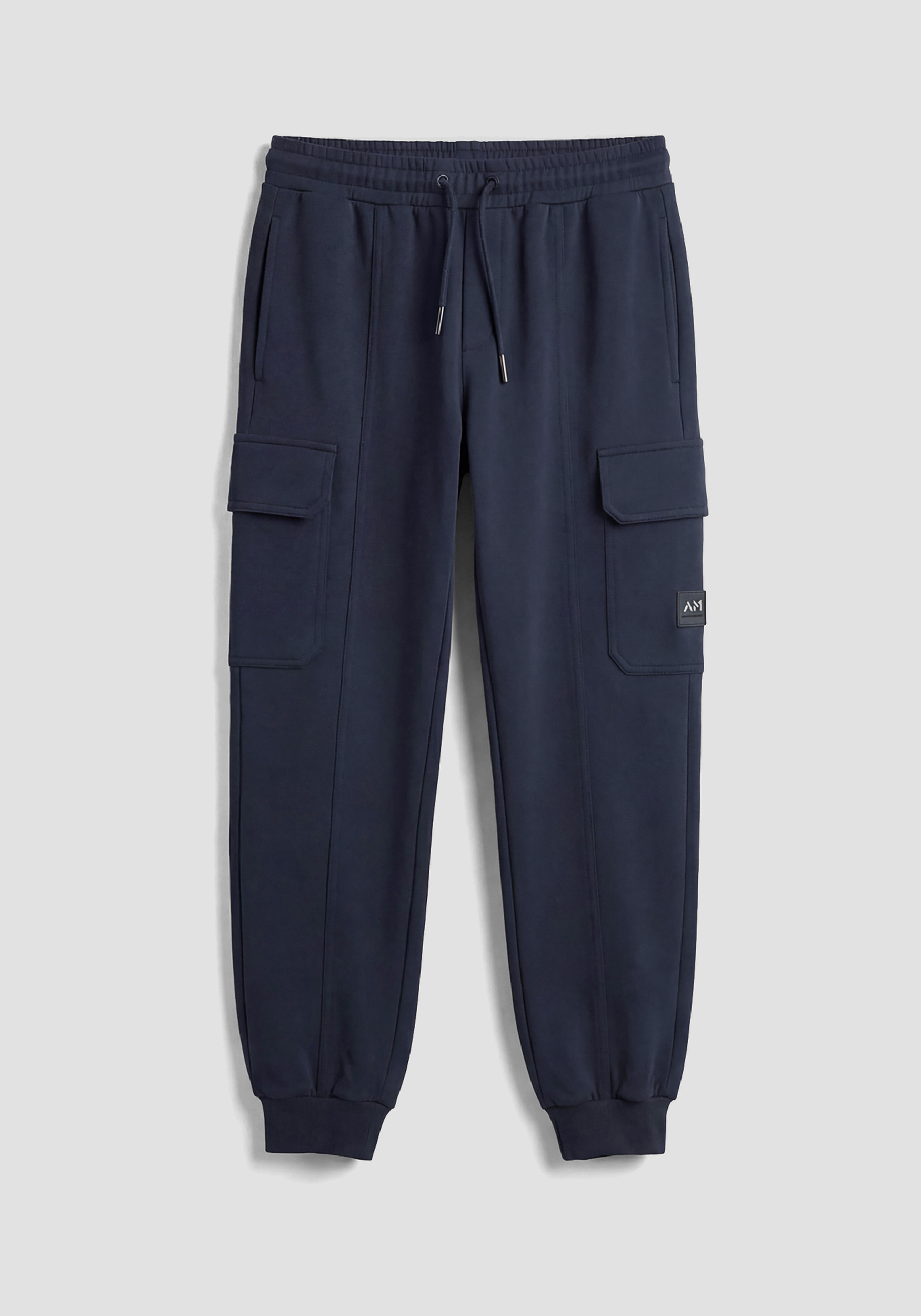 PANTALONES DE CORTE REGULAR DE SUDADERA ESTILO CARGO CON ELÁSTICO