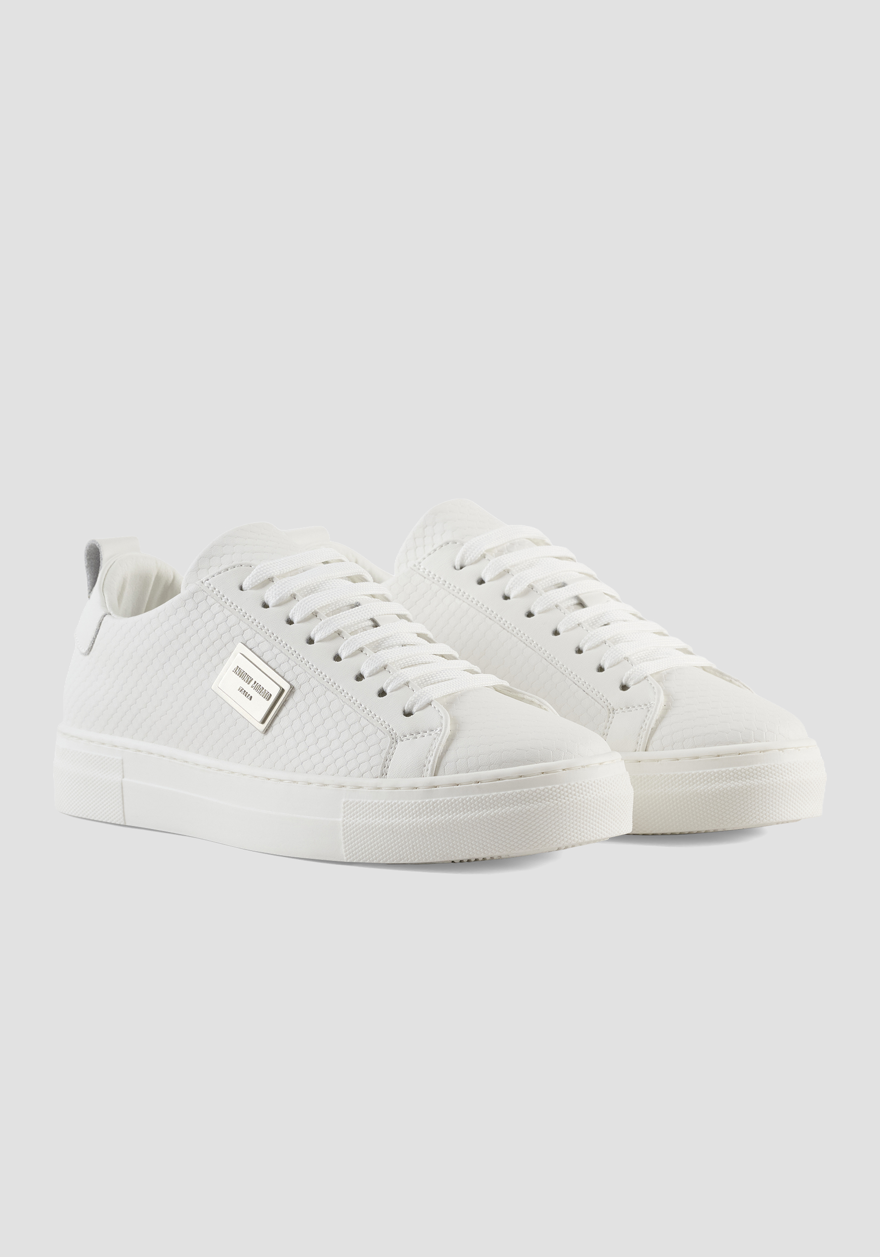 ZAPATILLAS DEPORTIVAS «METAL BRUN» ANIMAL DE PIEL