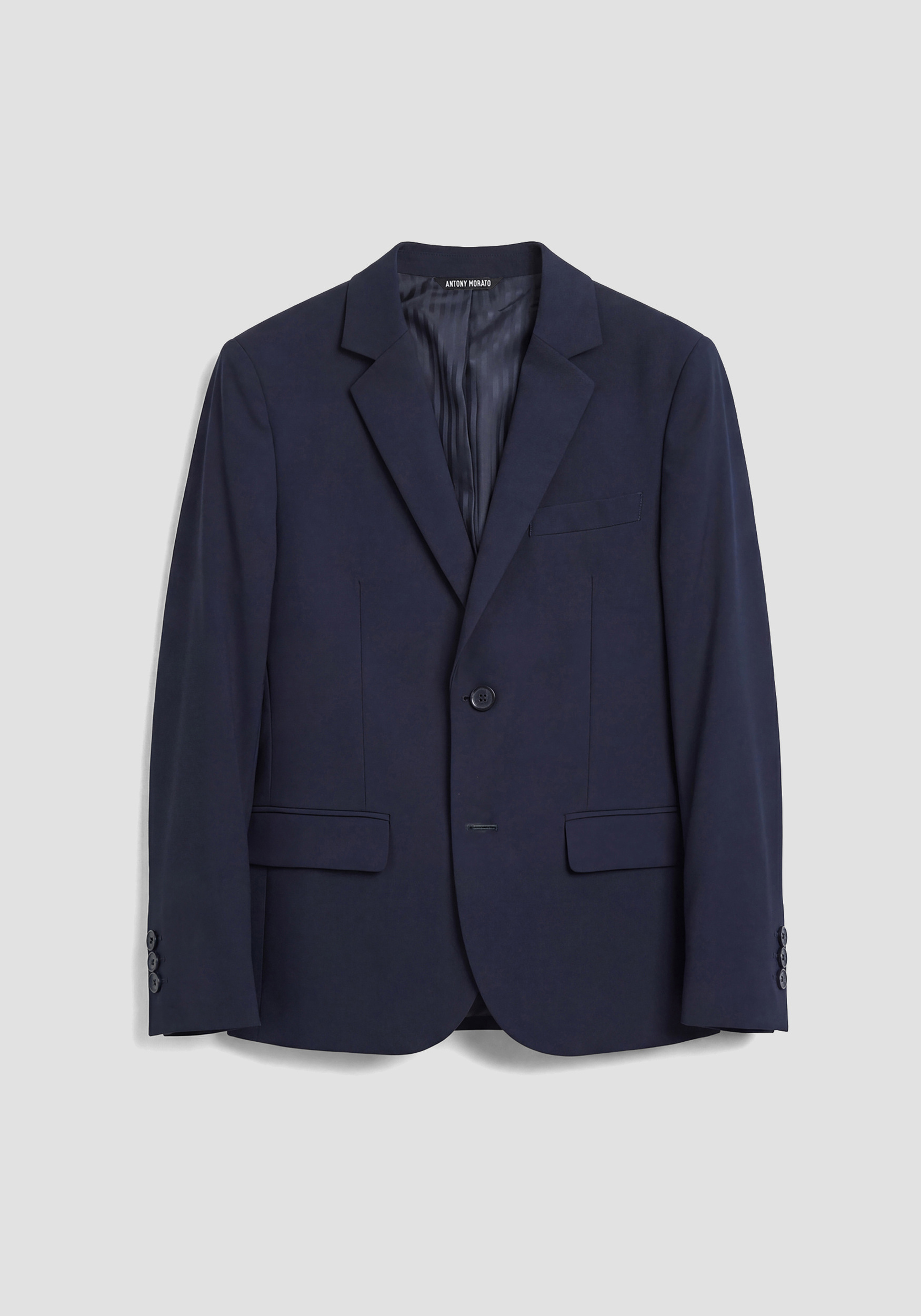 CHAQUETA DE CORTE REGULAR DE MEZCLA DE VISCOSA ELÁSTICA