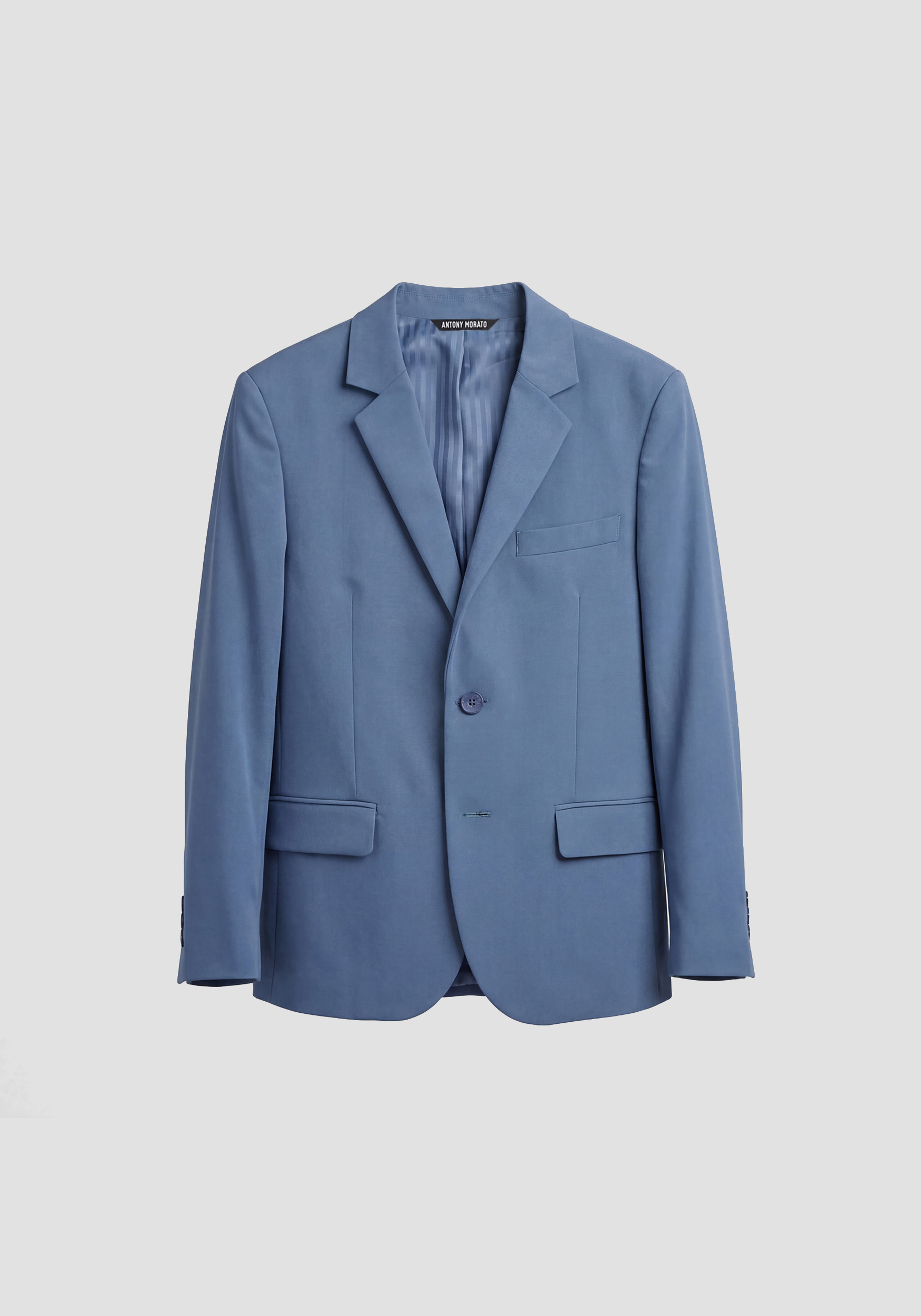 CHAQUETA DE CORTE REGULAR DE MEZCLA DE VISCOSA ELÁSTICA