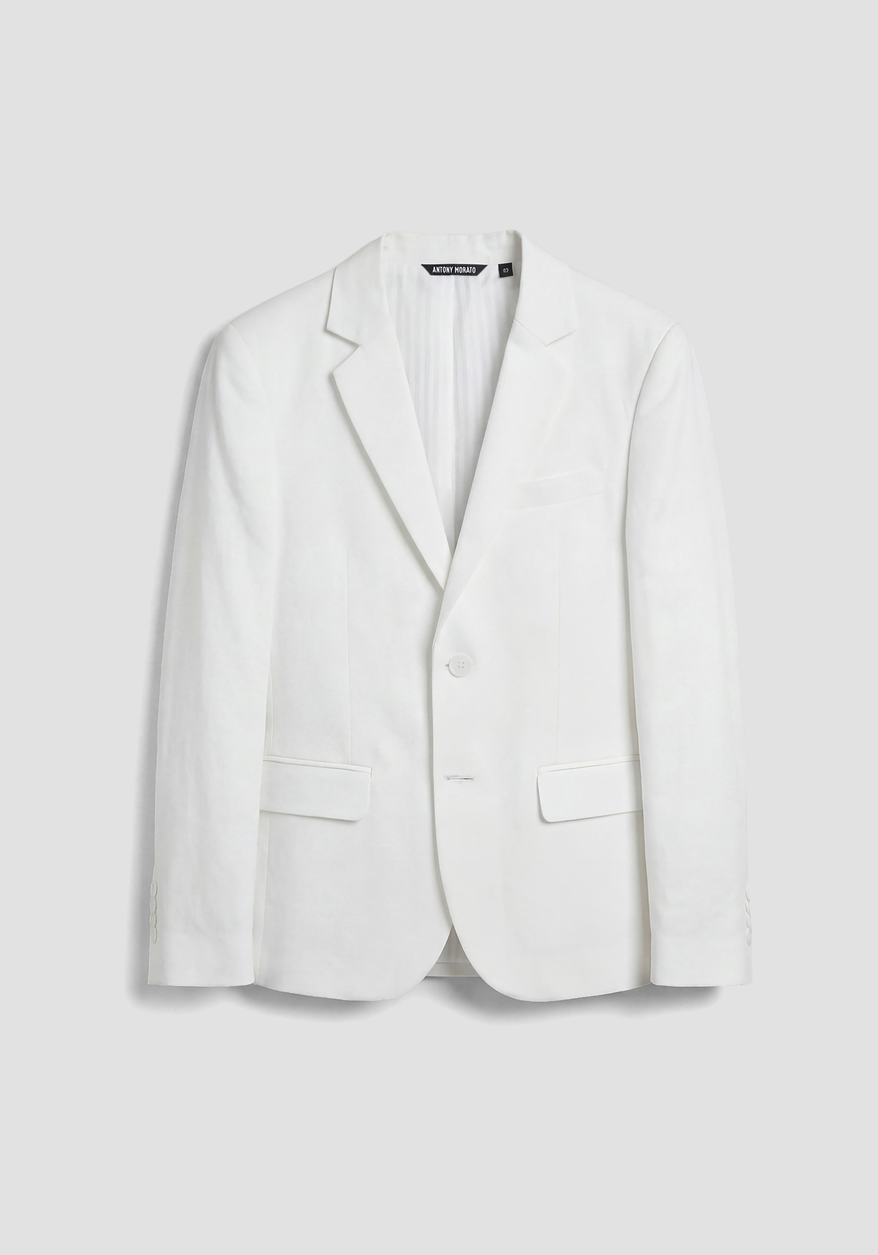 CHAQUETA REGULAR FIT EN SLUB DE LINO Y VISCOSA