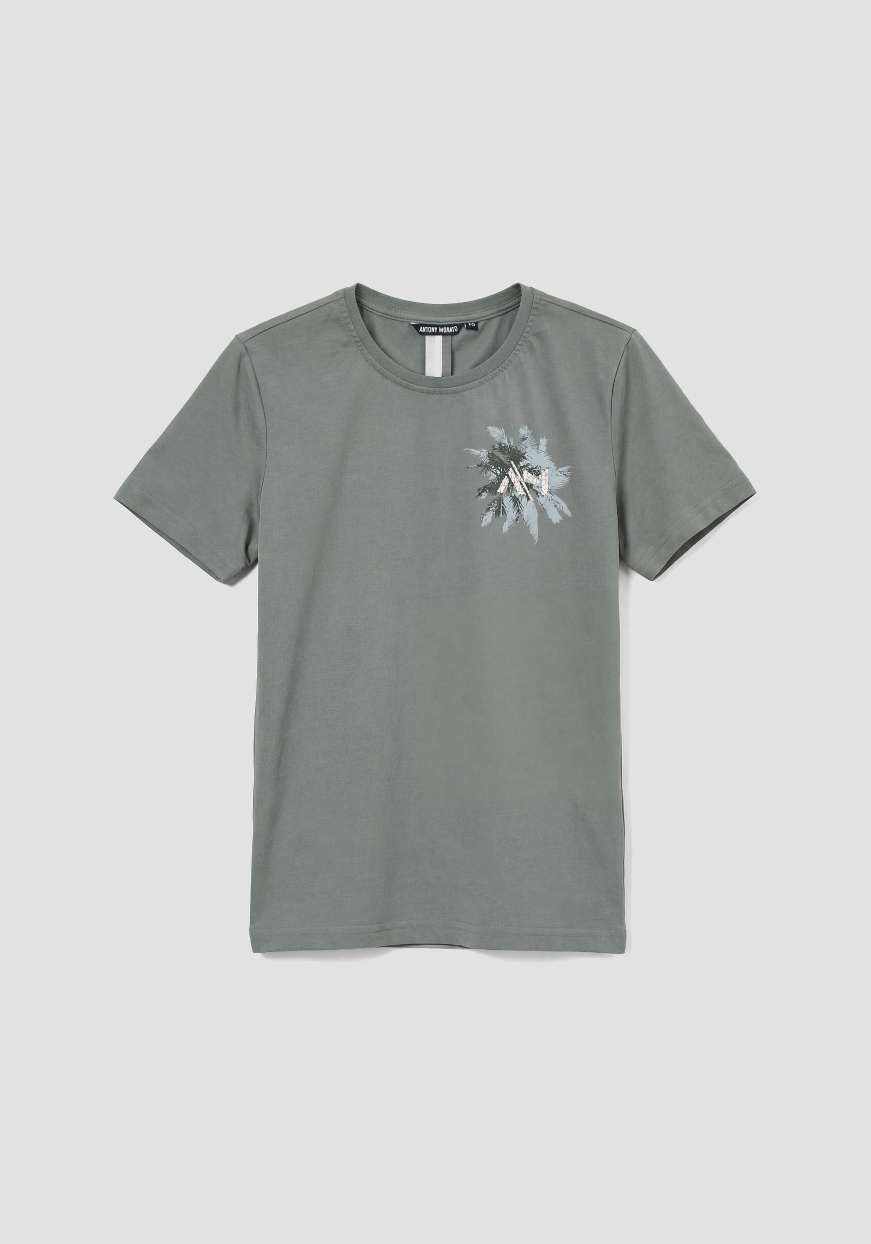 CAMISETA DE CORTE REGULAR DE JERSEY DE ALGODÓN CON ESTAMPADO FLORAL