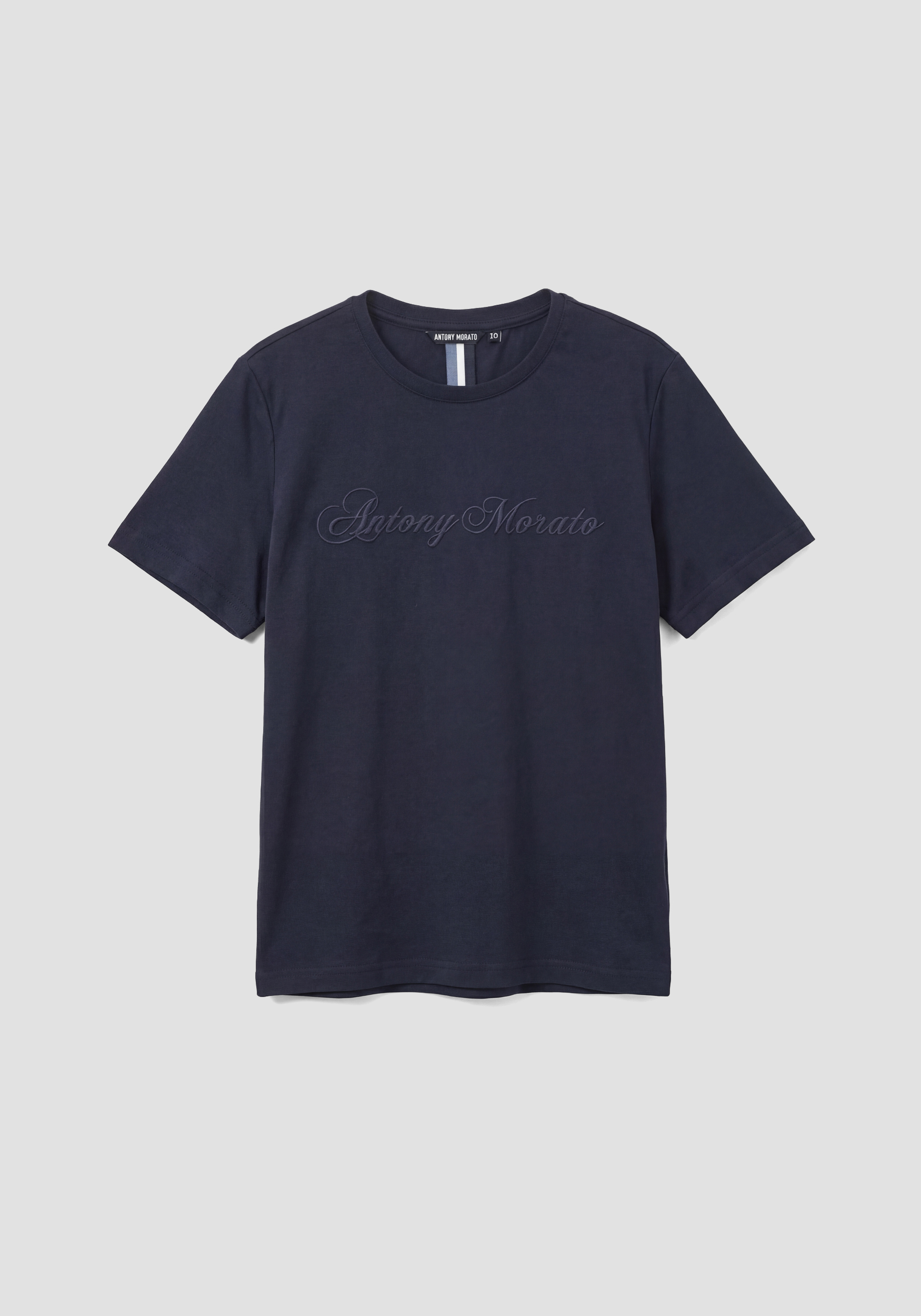 CAMISETA DE CORTE REGULAR EN JERSEY DE ALGODÓN CON ESTAMPADO DE LOGOTIPO