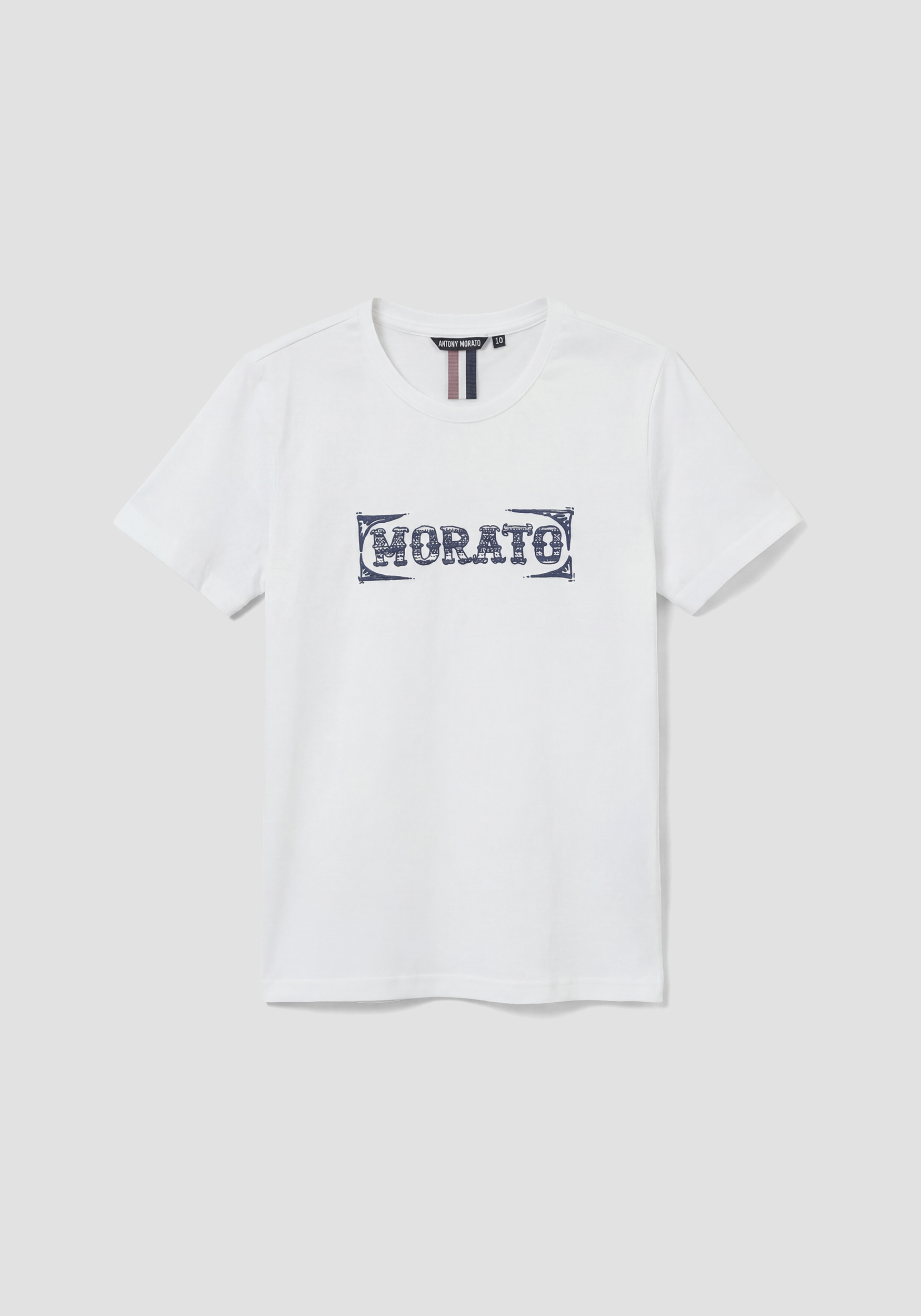 CAMISETA REGULAR FIT DE JERSEY DE ALGODÓN CON ESTAMPADO FRONTAL