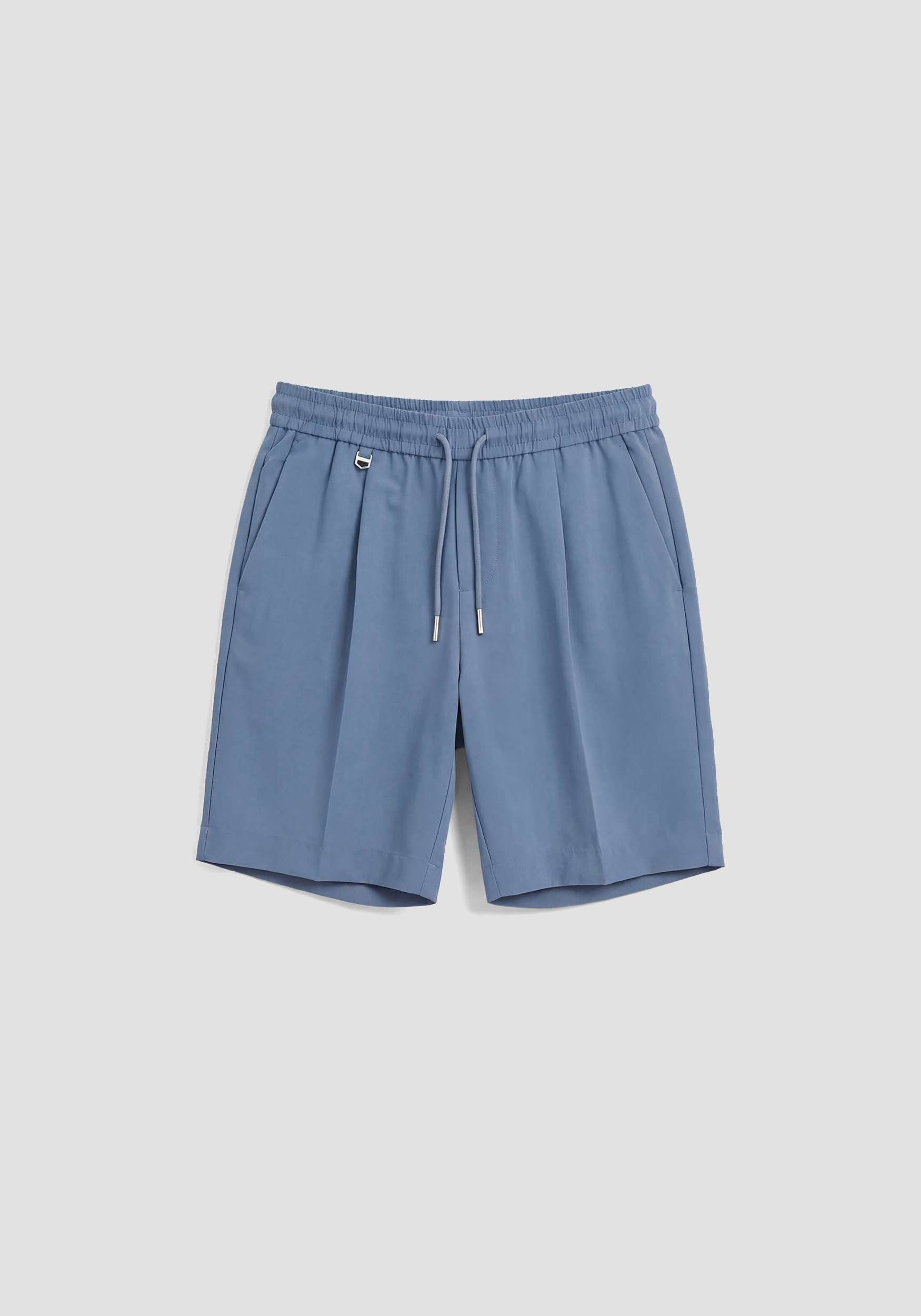 PANTALONES CORTOS REGULAR FIT DE VISCOSA ELÁSTICA