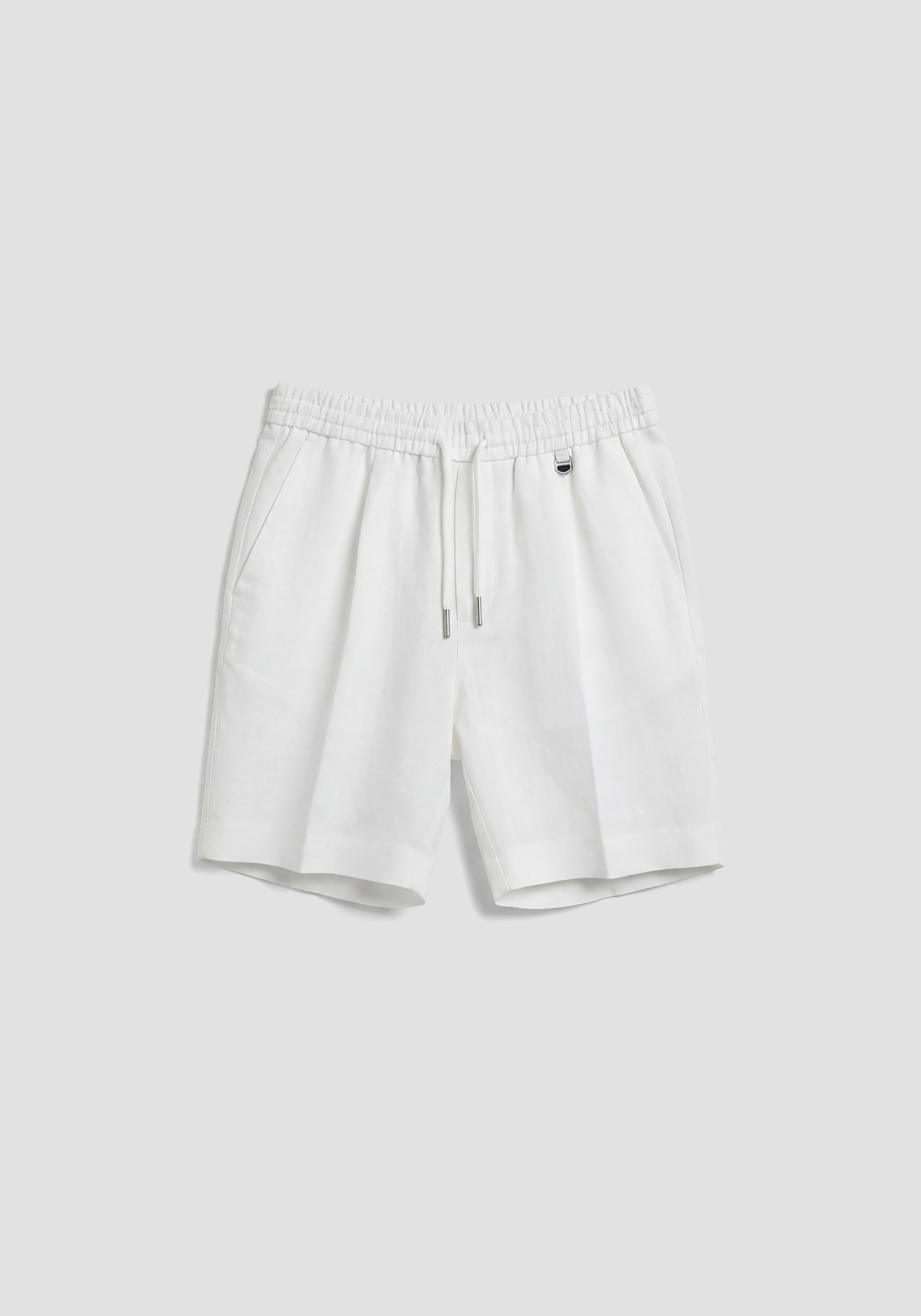 PANTALONES CORTOS REGULAR FIT DE MEZCLA DE LINO Y VISCOSA