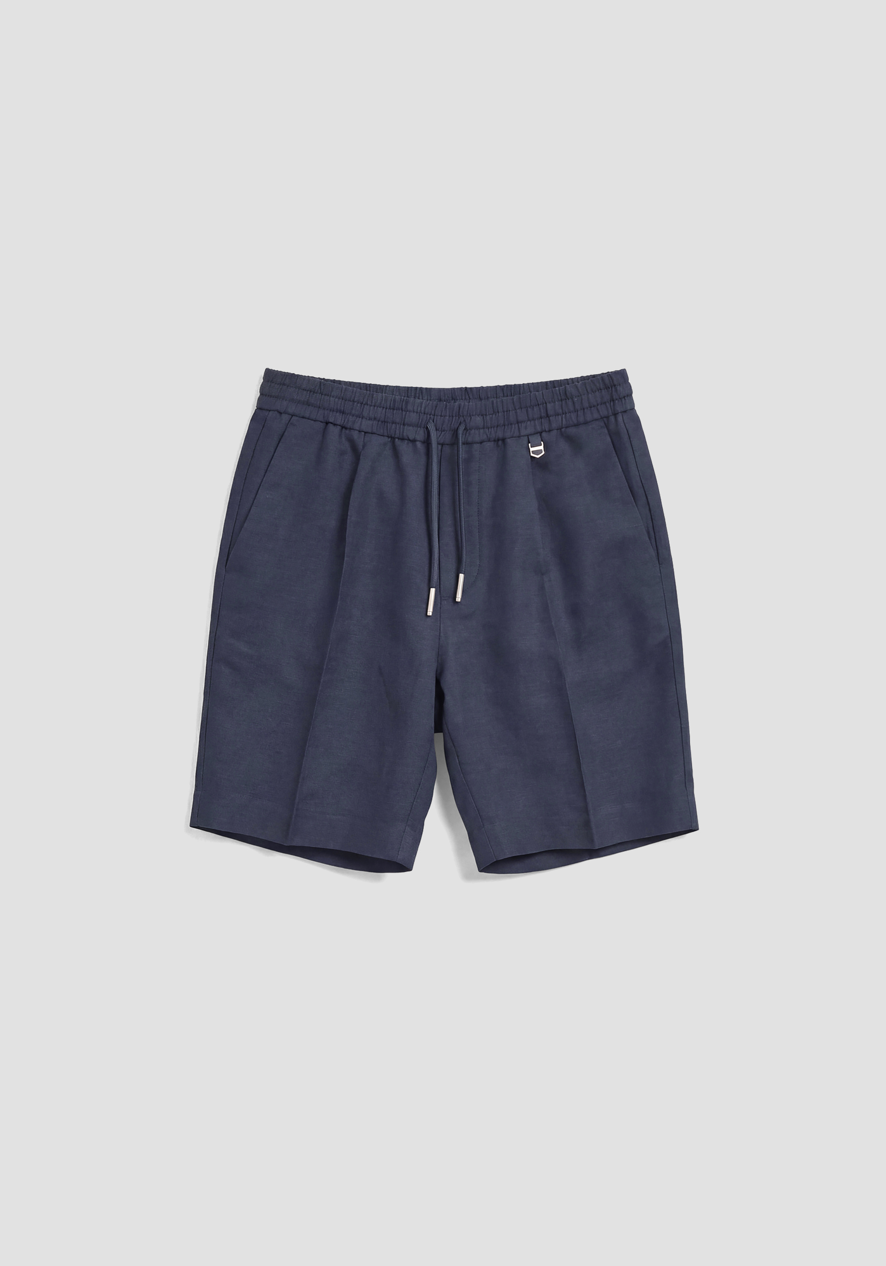 PANTALONES CORTOS REGULAR FIT DE MEZCLA DE LINO Y VISCOSA