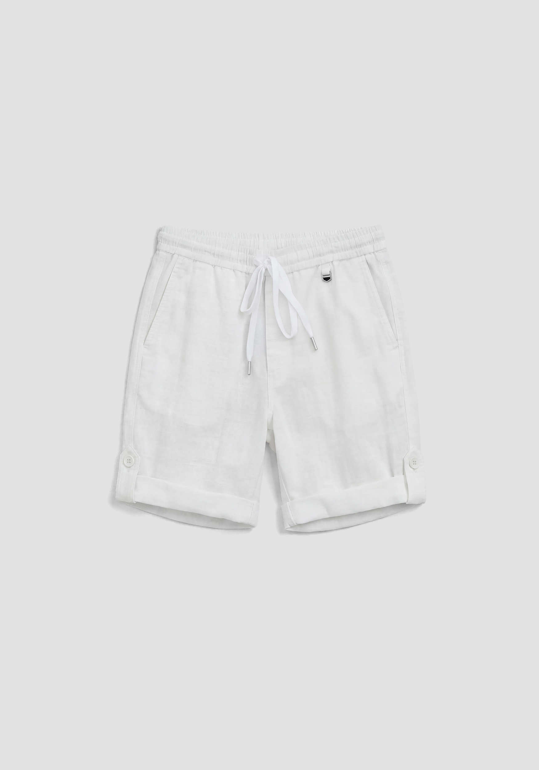 PANTALONES CORTOS DE CORTE REGULAR EN CREPÉ DE ALGODÓN