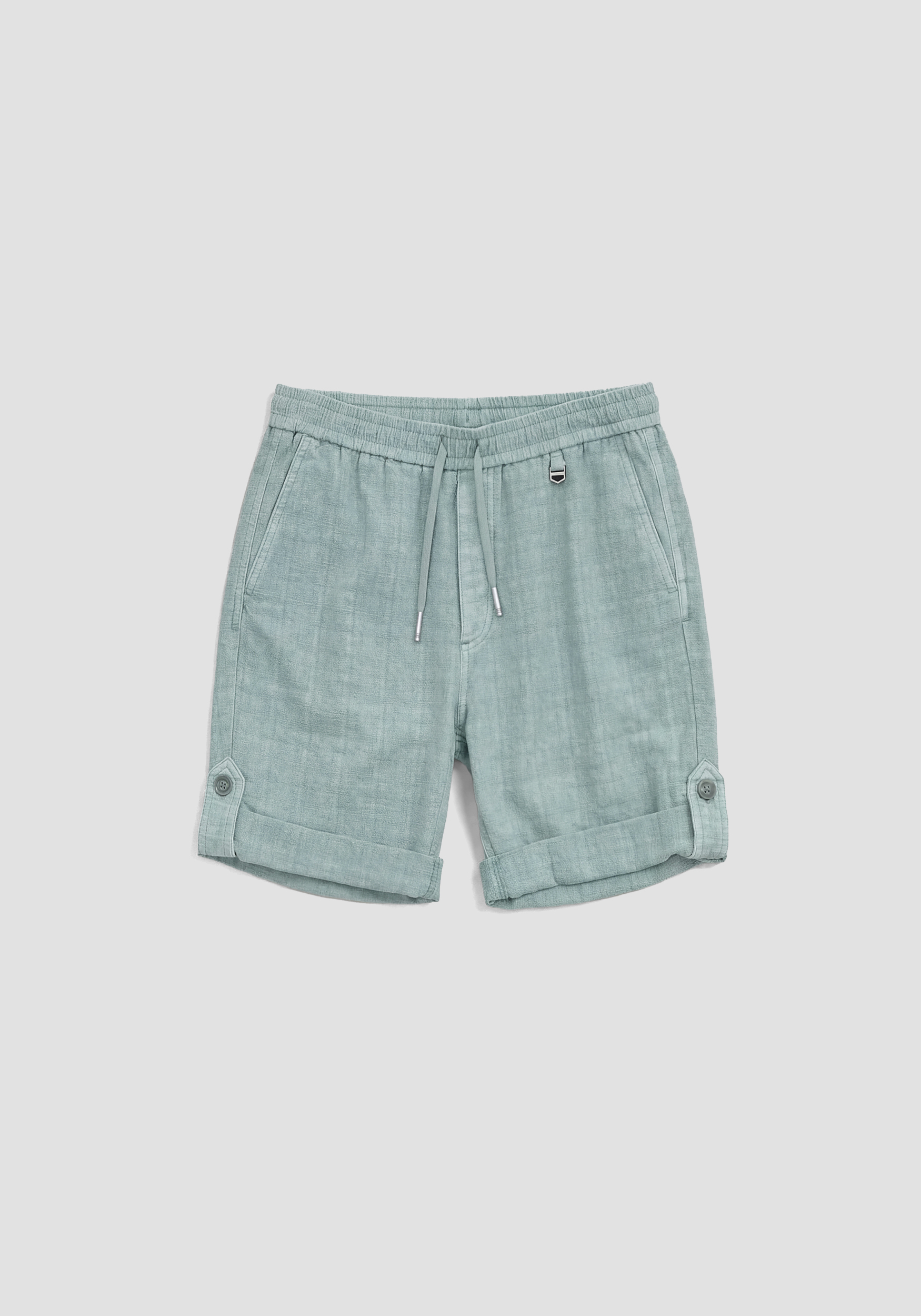 PANTALONES CORTOS DE CORTE REGULAR EN CREPÉ DE ALGODÓN