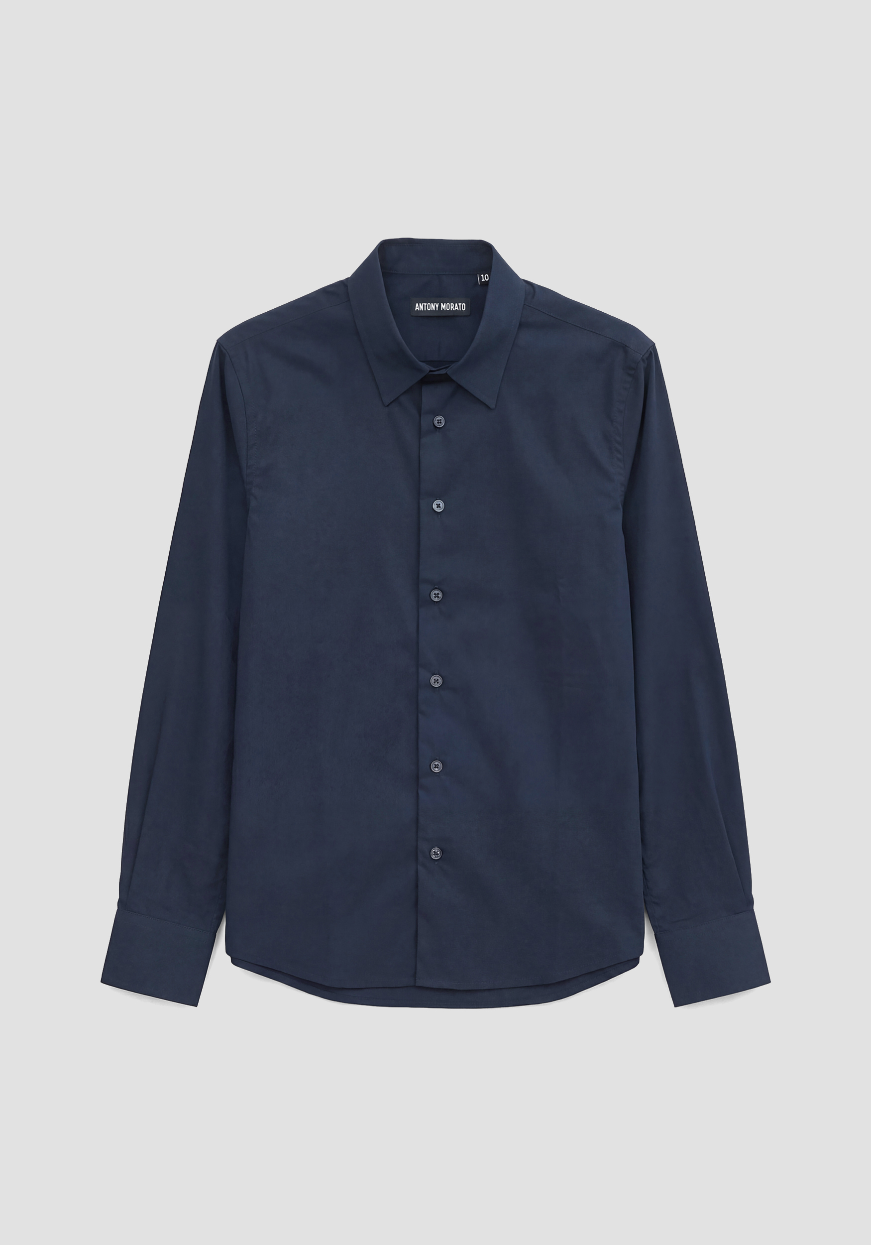 CAMISA DE CORTE REGULAR EN ALGODÓN SUAVE AL TACTO