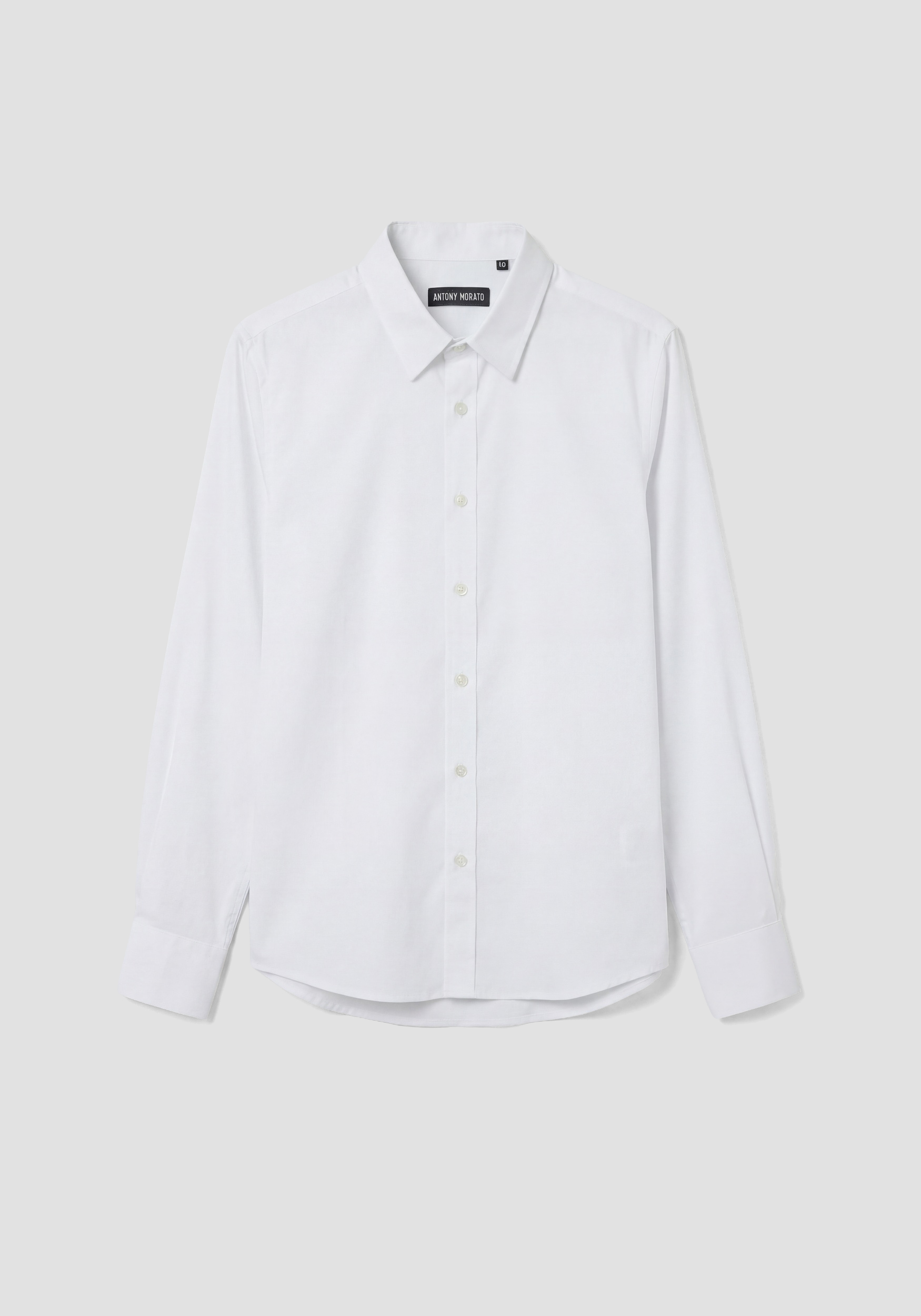 CAMICIA REGULAR FIT IN POPELINE DI COTONE