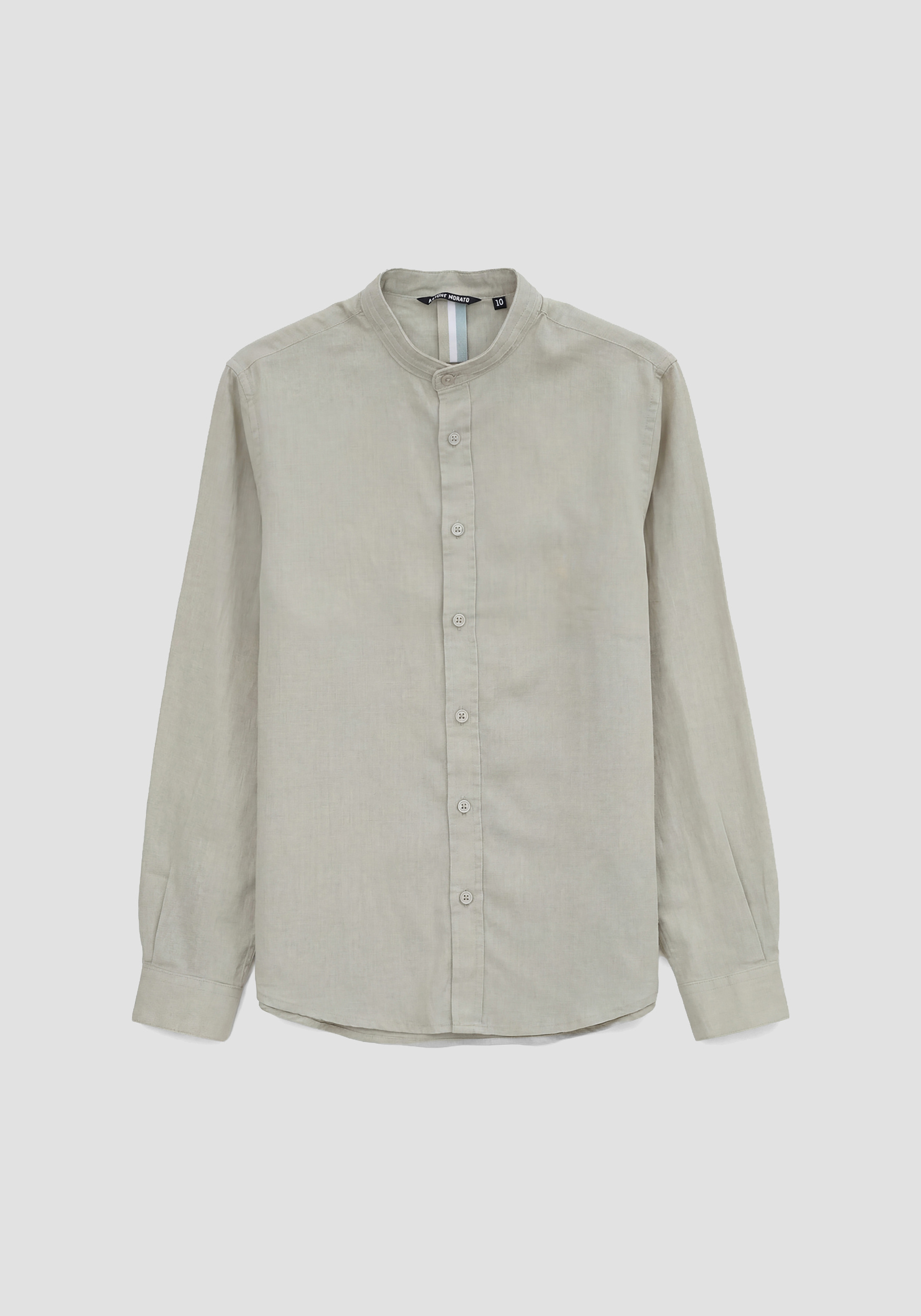 CAMISA REGULAR FIT DE MEZCLA DE ALGODÓN Y LINO