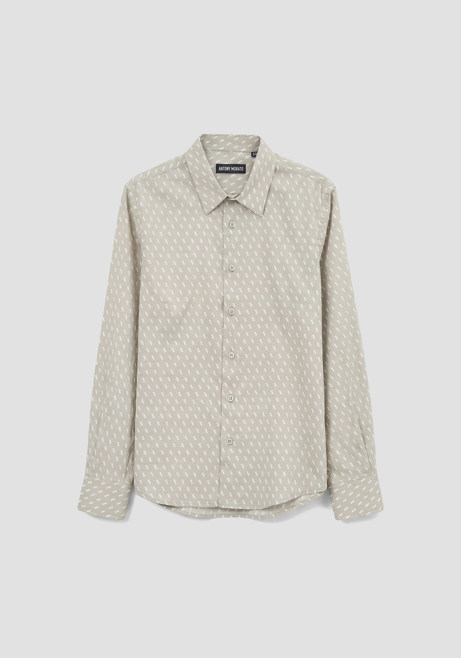 CAMISA REGULAR FIT DE ALGODÓN SUAVE AL TACTO CON LOGOTIPO