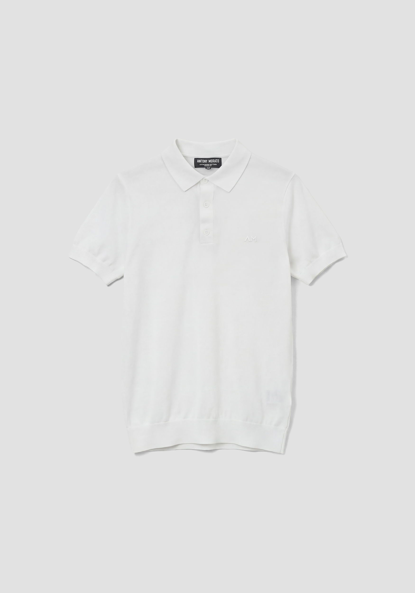 POLO DE PUNTO Y CORTE REGULAR EN MEZCLA DE ALGODÓN SUAVE