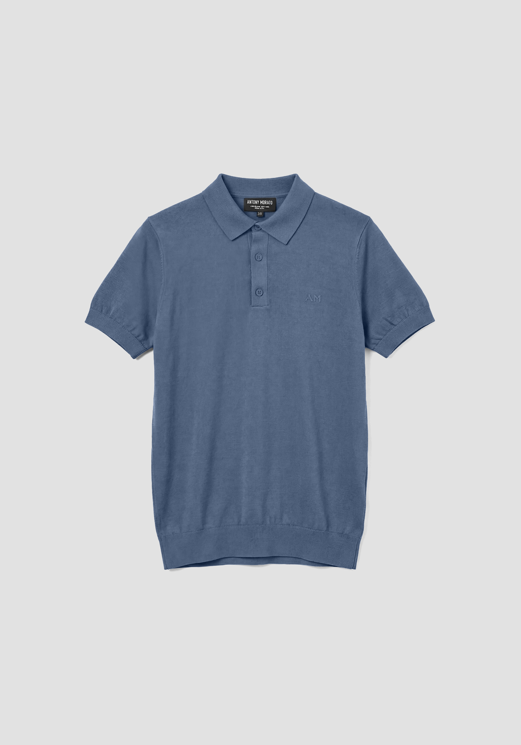 POLO DE PUNTO Y CORTE REGULAR EN MEZCLA DE ALGODÓN SUAVE