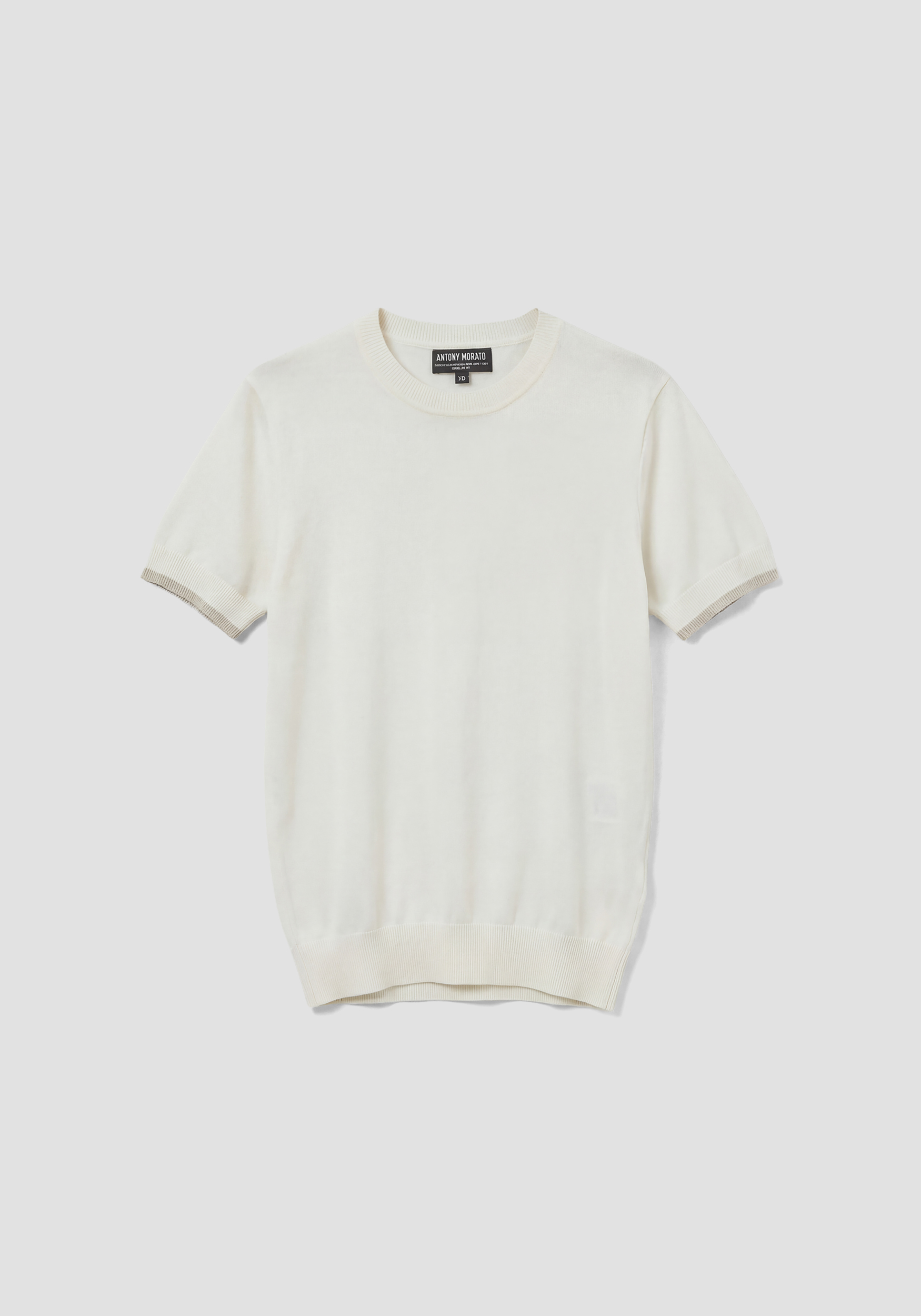 JERSEY DE CORTE REGULAR EN HILO DE ALGODÓN MERCERIZADO SUPERFINO