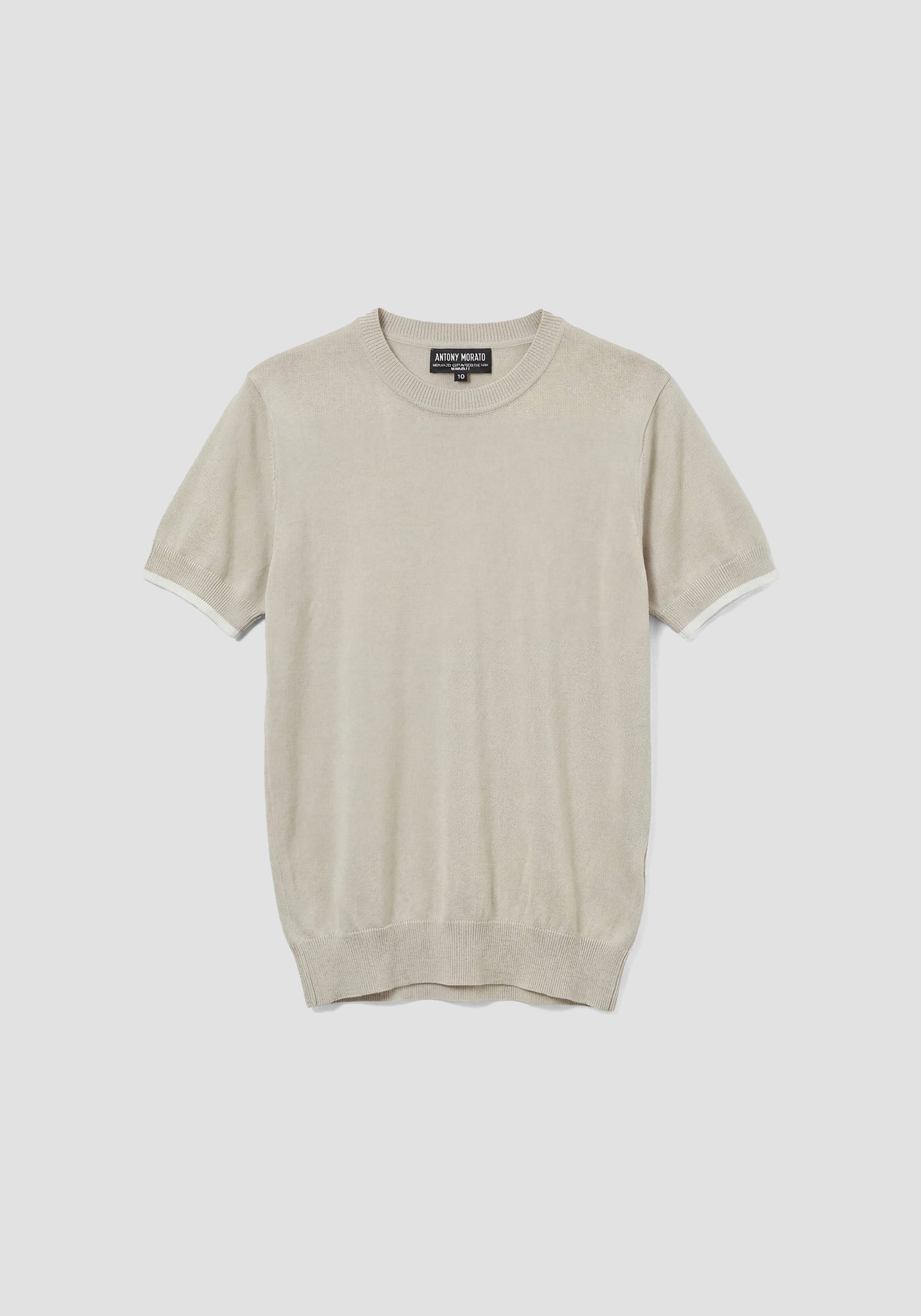 JERSEY DE CORTE REGULAR EN HILO DE ALGODÓN MERCERIZADO SUPERFINO