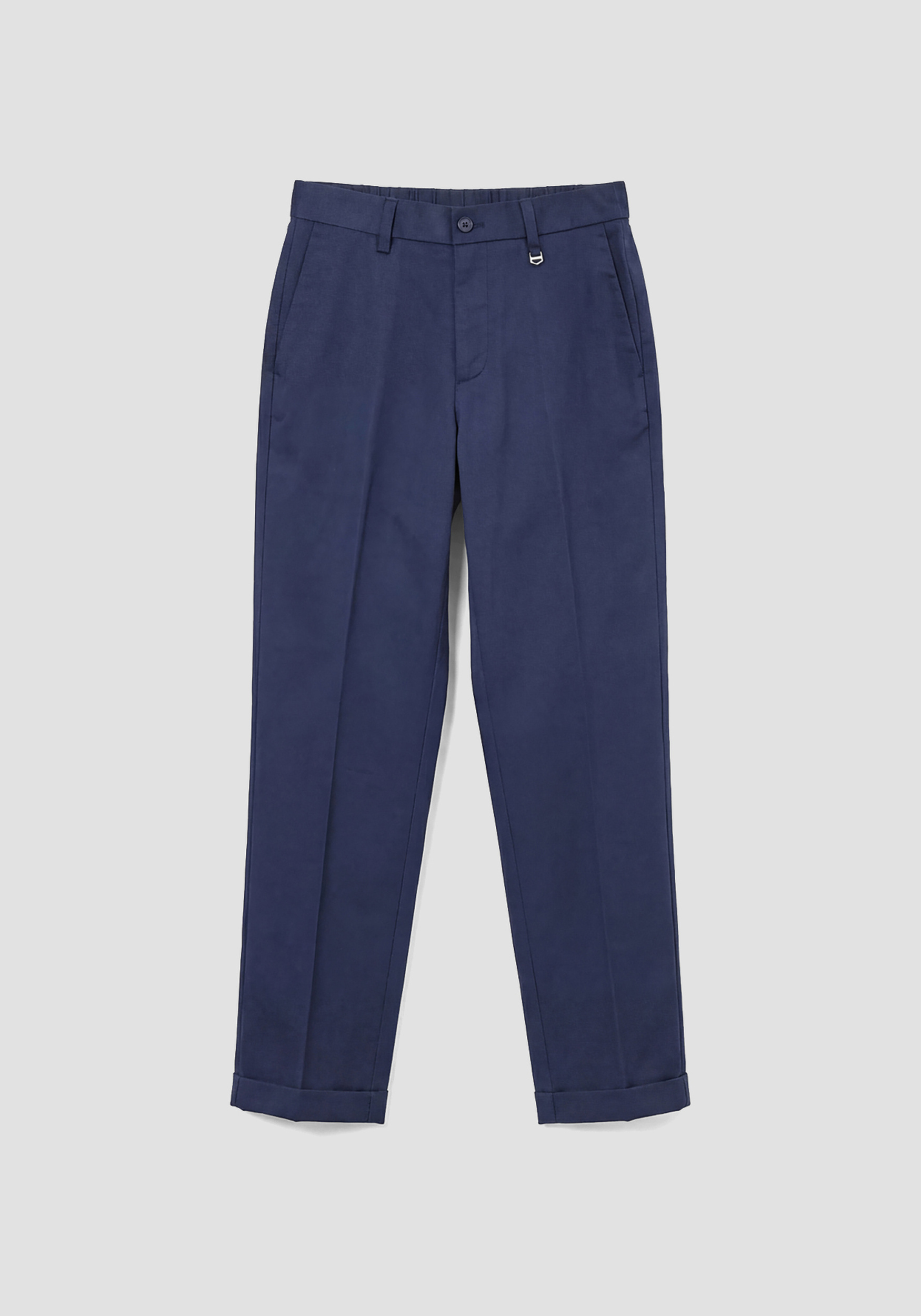 PANTALONES REGULAR FIT DE TWILL DE ALGODÓN Y LYOCELL ELÁSTICO DE TRAJE