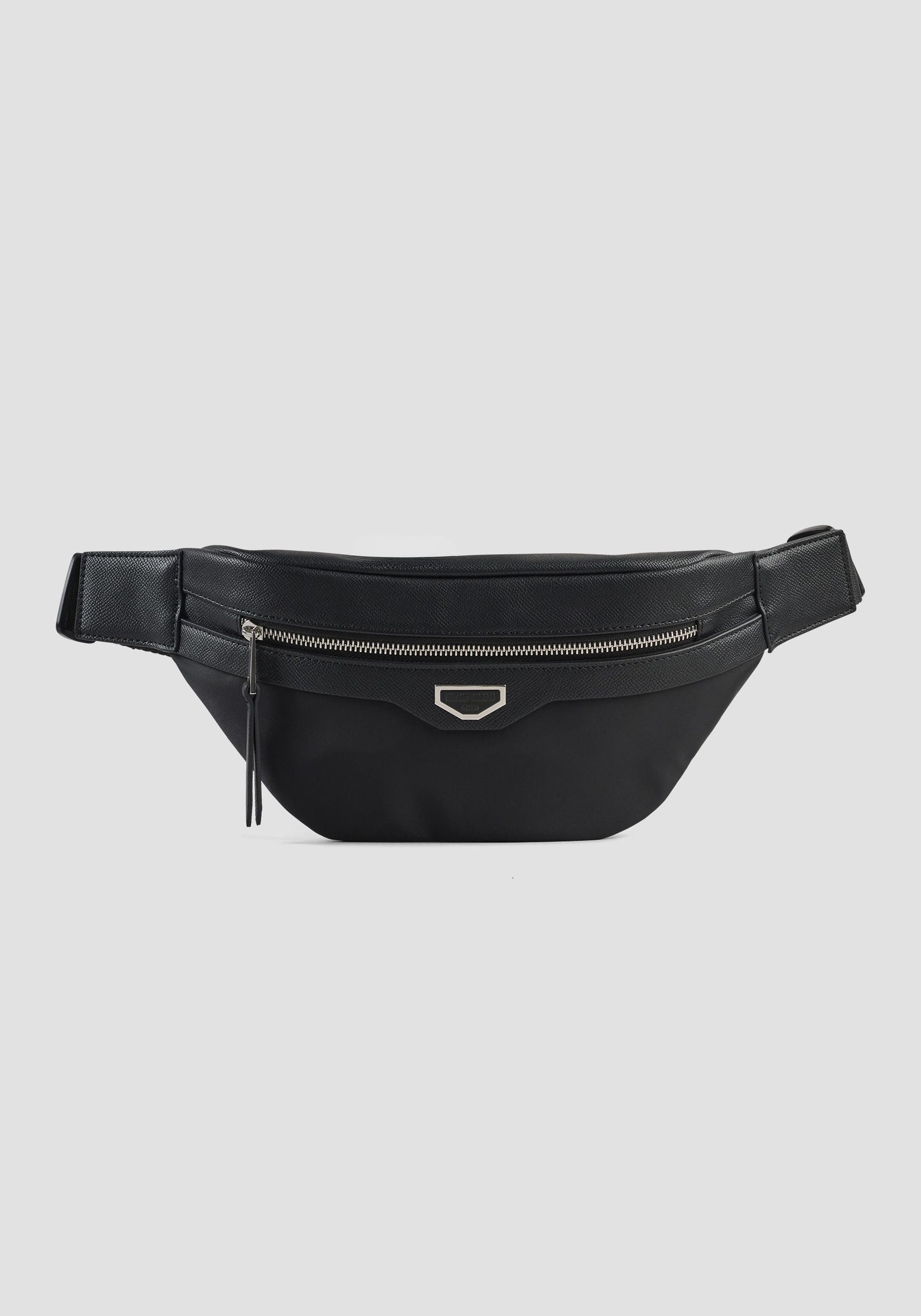 RIÑONERA DE NAILON Y PIEL SINTÉTICA