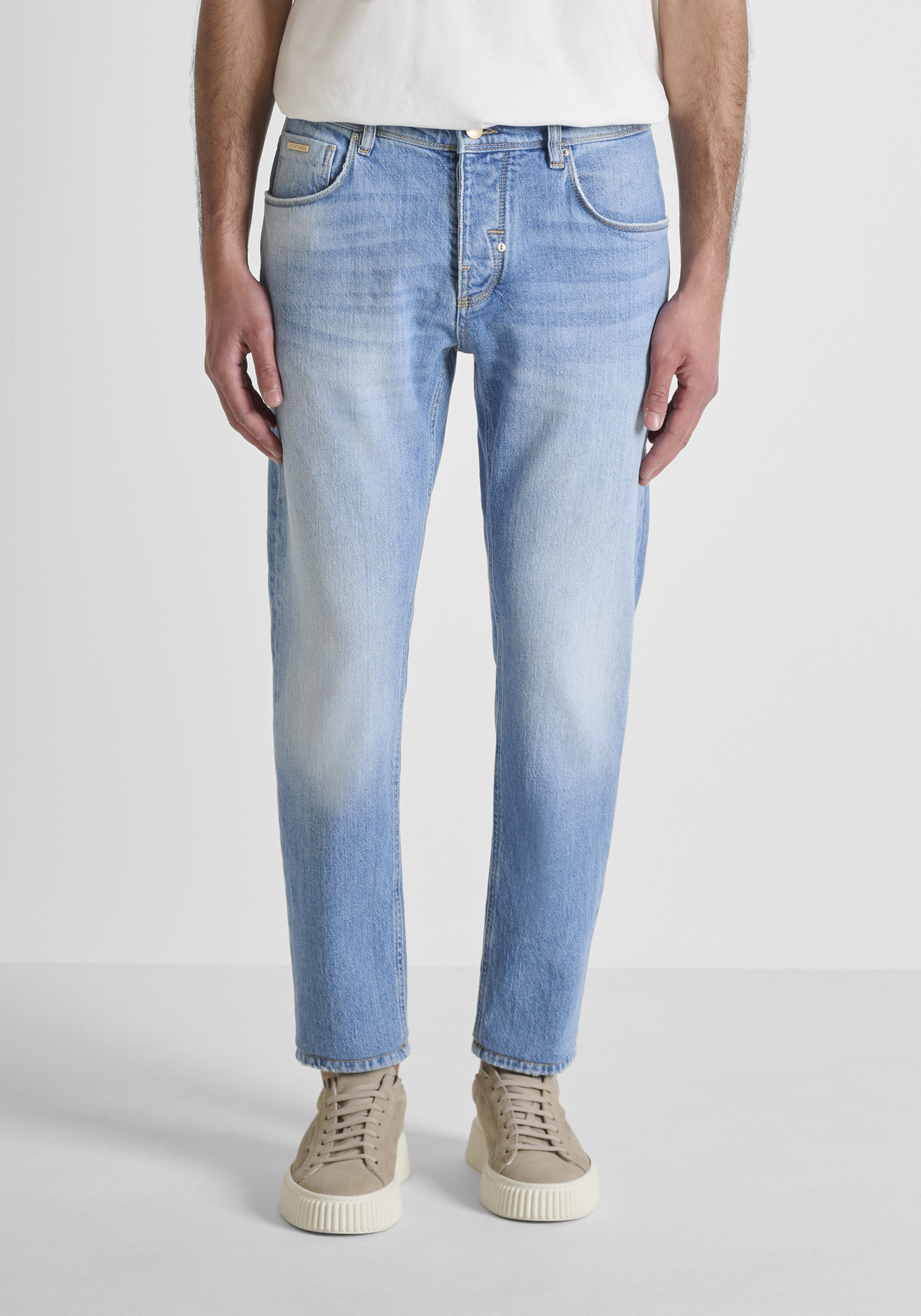 VAQUEROS TOBILLEROS SLIM FIT «ARGON» DE TEJIDO VAQUERO AUTHENTIC BLUE