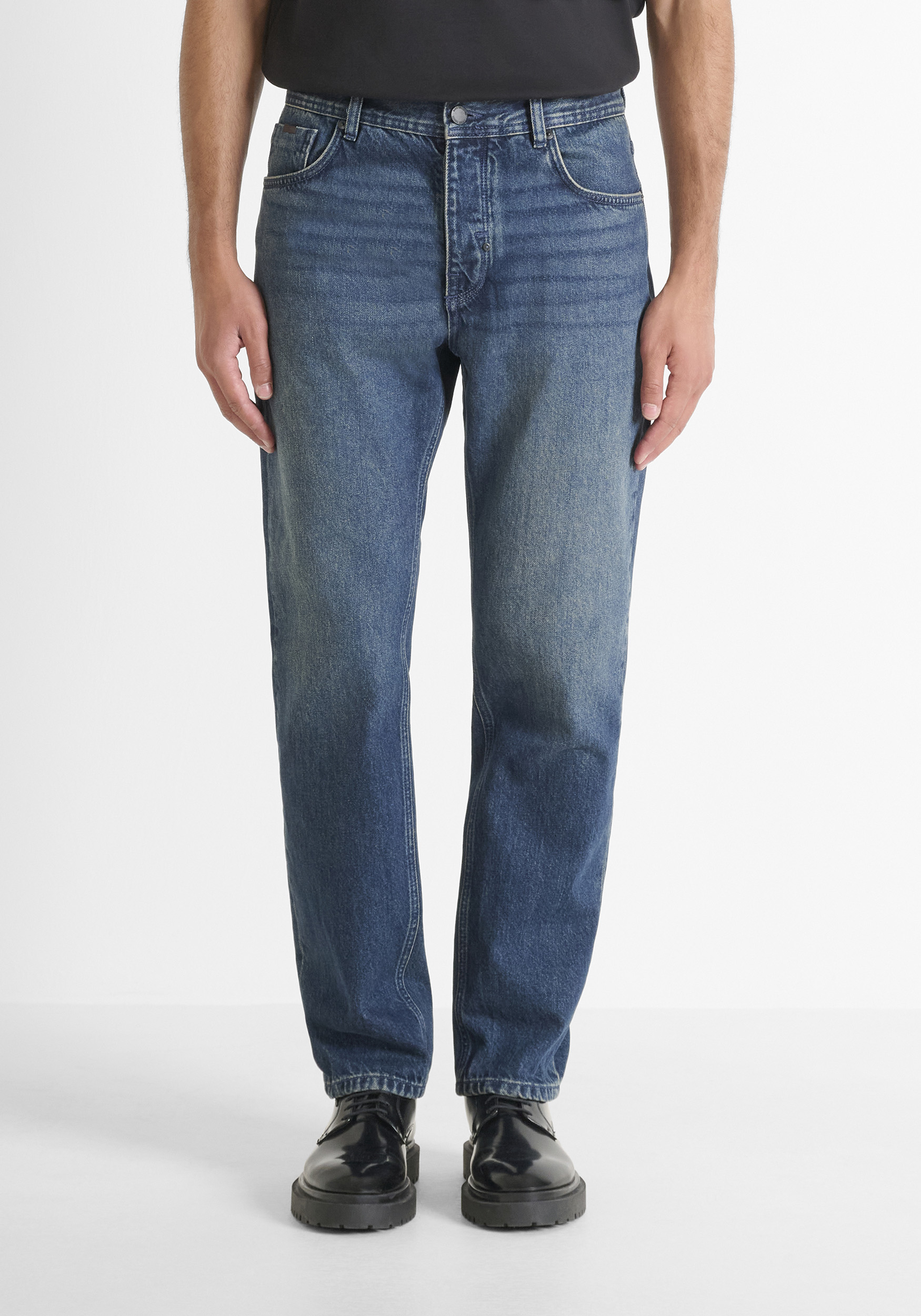 VAQUEROS REGULAR STRAIGHT FIT «JOE» EN DENIM AZUL