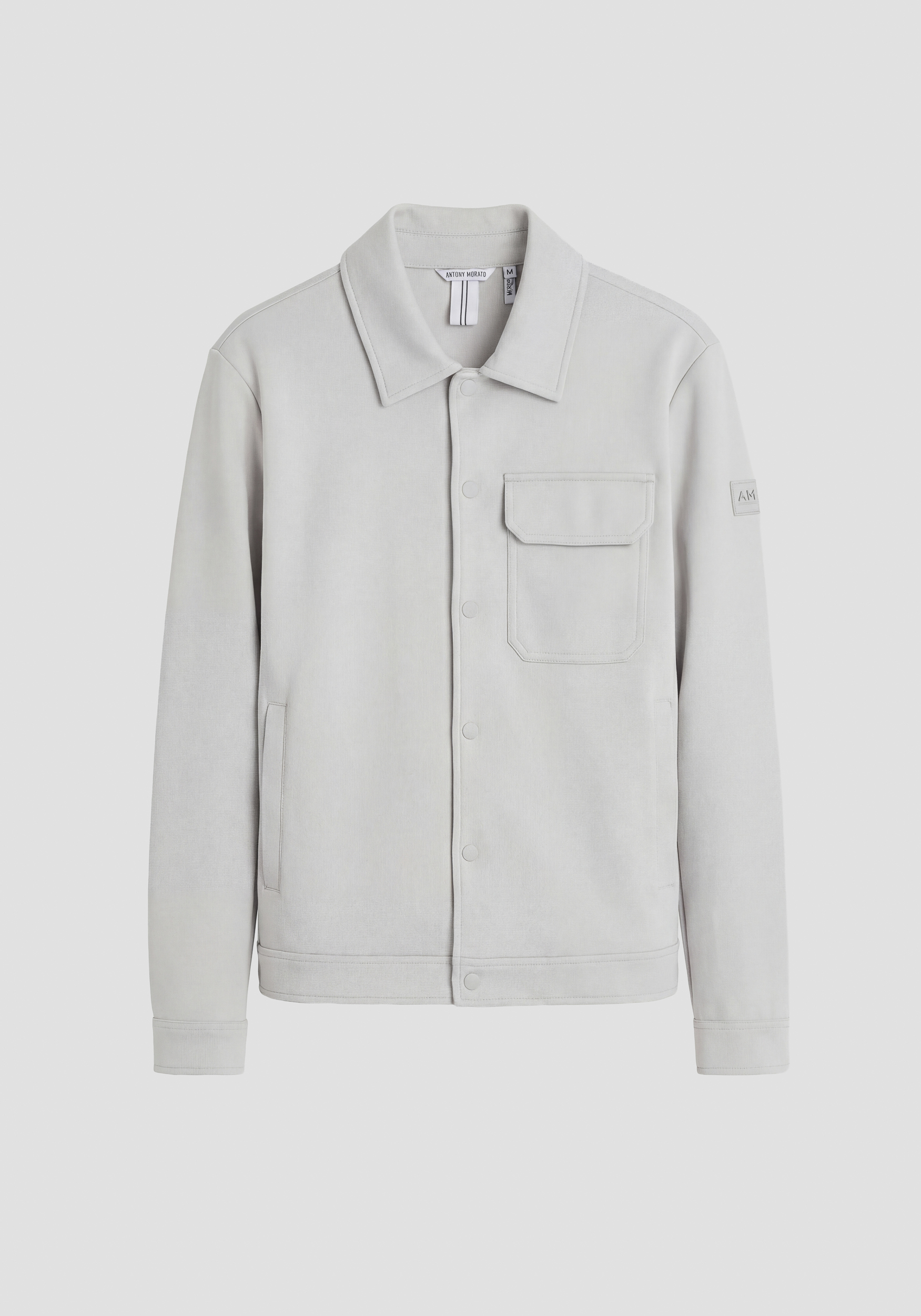 SUDADERA CHAQUETA SLIM FIT DE MEZCLA DE ALGODÓN CON BOLSILLO