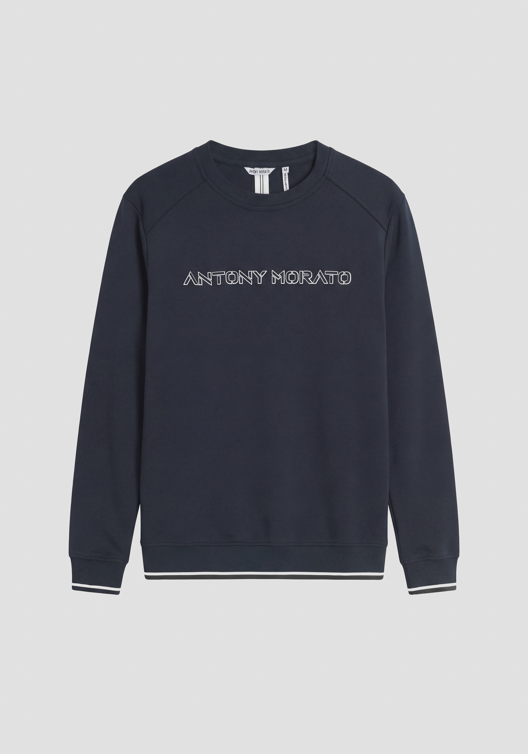 REGULAR FIT SWEATSHIRT IN COTTON INTERLOCK BLEND