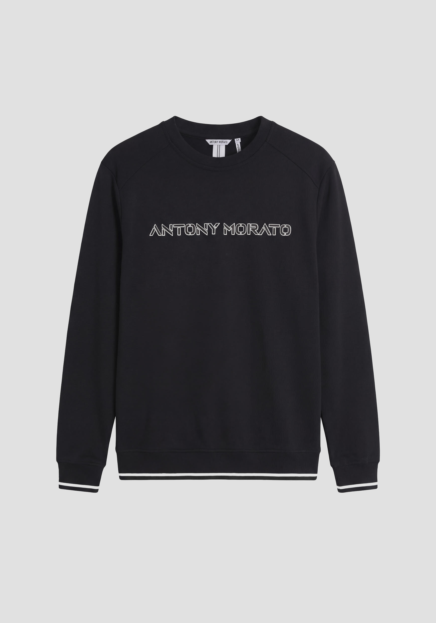 REGULAR FIT SWEATSHIRT IN COTTON INTERLOCK BLEND