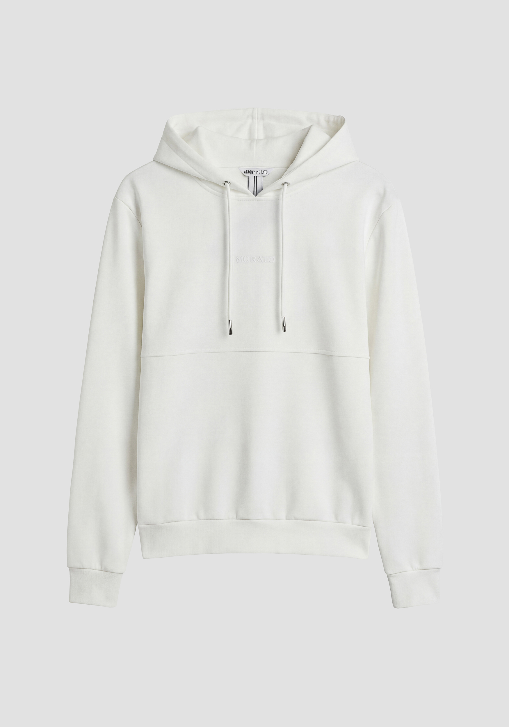 RELAXED FIT HOODIE IN INTERLOCK COTTON BLEND WITH PRINT