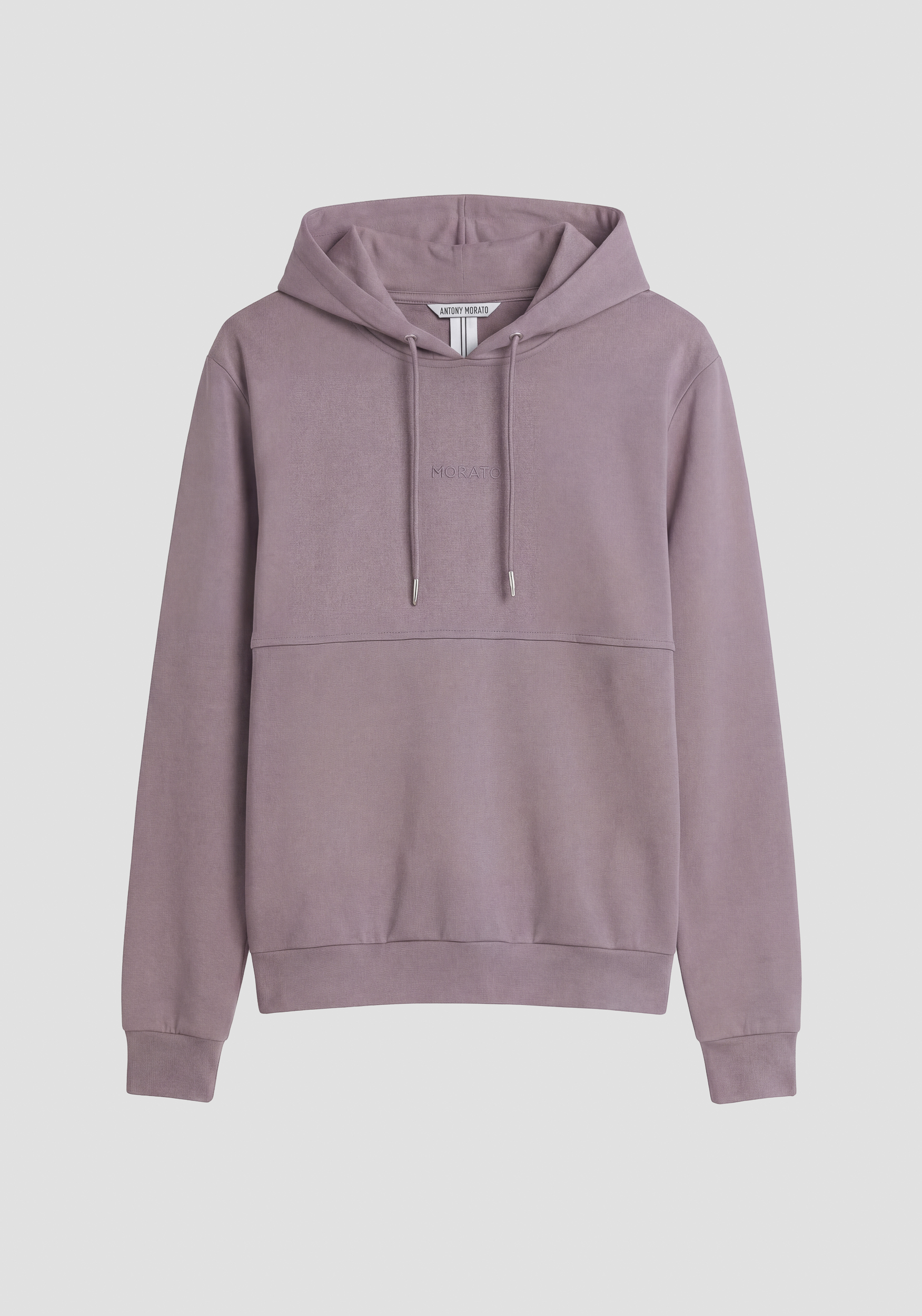 RELAXED FIT HOODIE IN INTERLOCK COTTON BLEND WITH PRINT