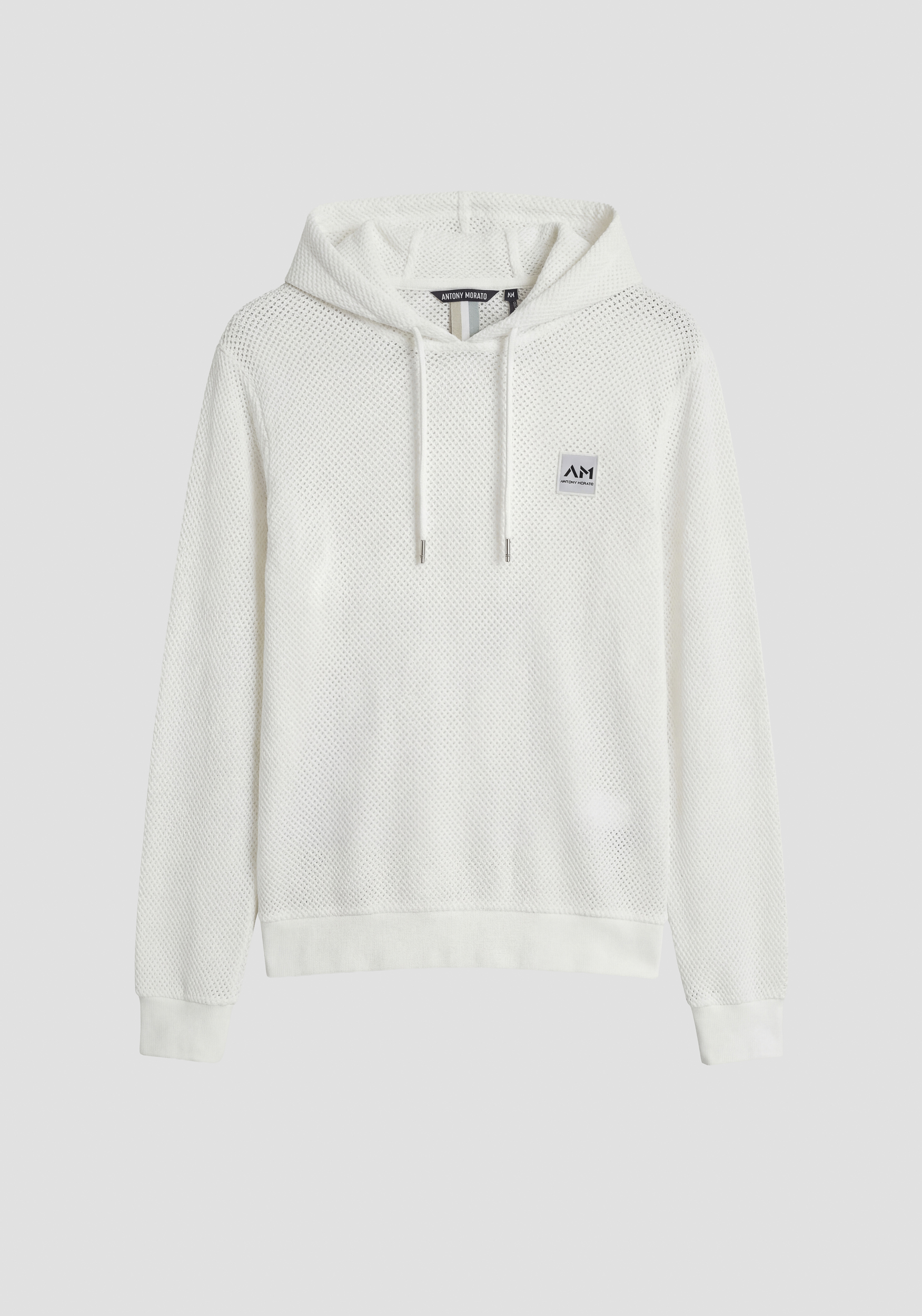 SUDADERA RELAXED FIT CON CAPUCHA DE MEZCLA DE ALGODÓN DOBBY