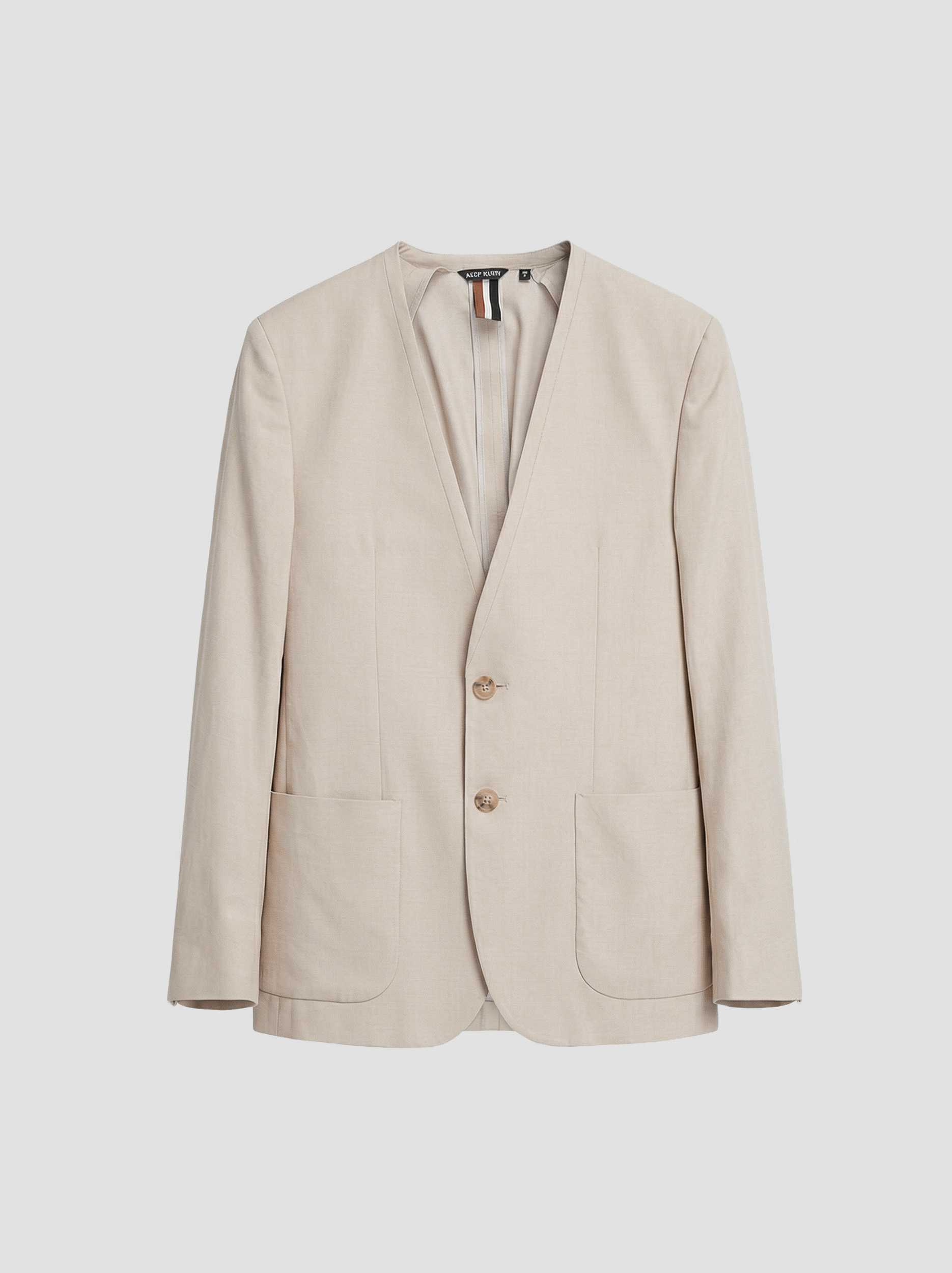 CHAQUETA REGULAR FIT «LEON» DE MEZCLA DE SARGA DE ALGODÓN