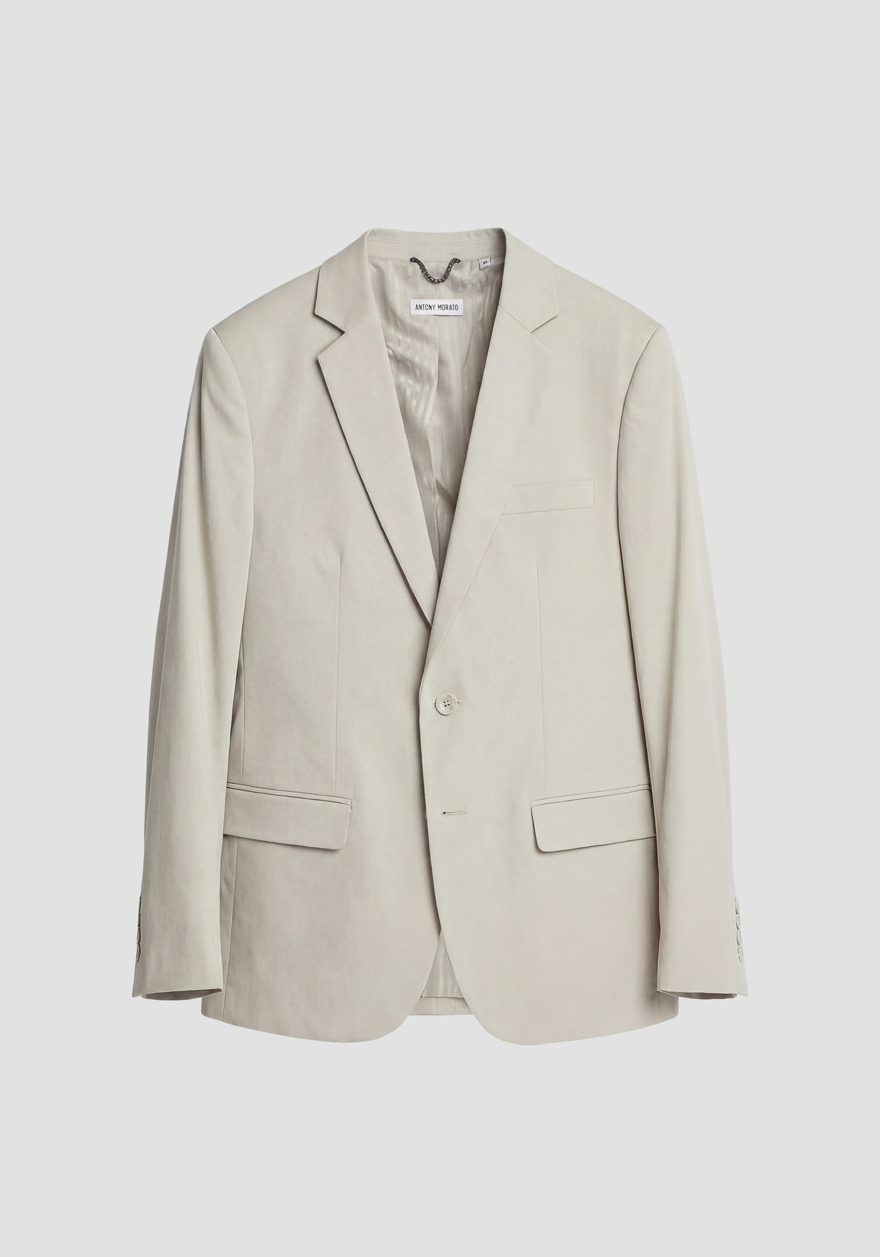 CHAQUETA REGULAR FIT «LUIS» DE SARGA DE ALGODÓN Y LYOCELL