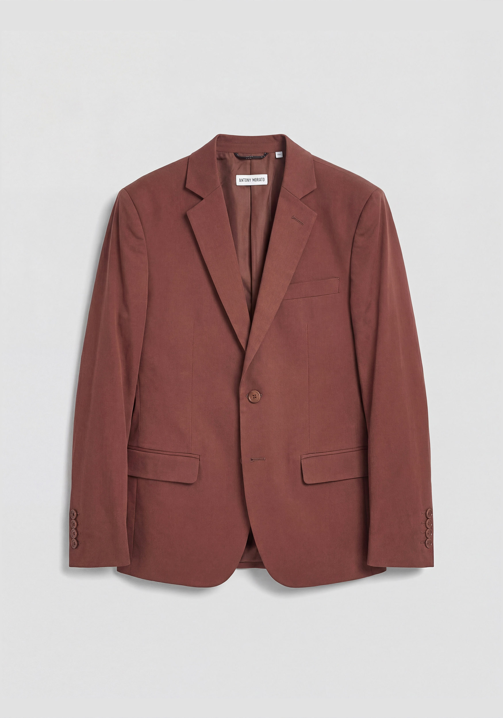 CHAQUETA REGULAR FIT «LUIS» DE SARGA DE ALGODÓN Y LYOCELL