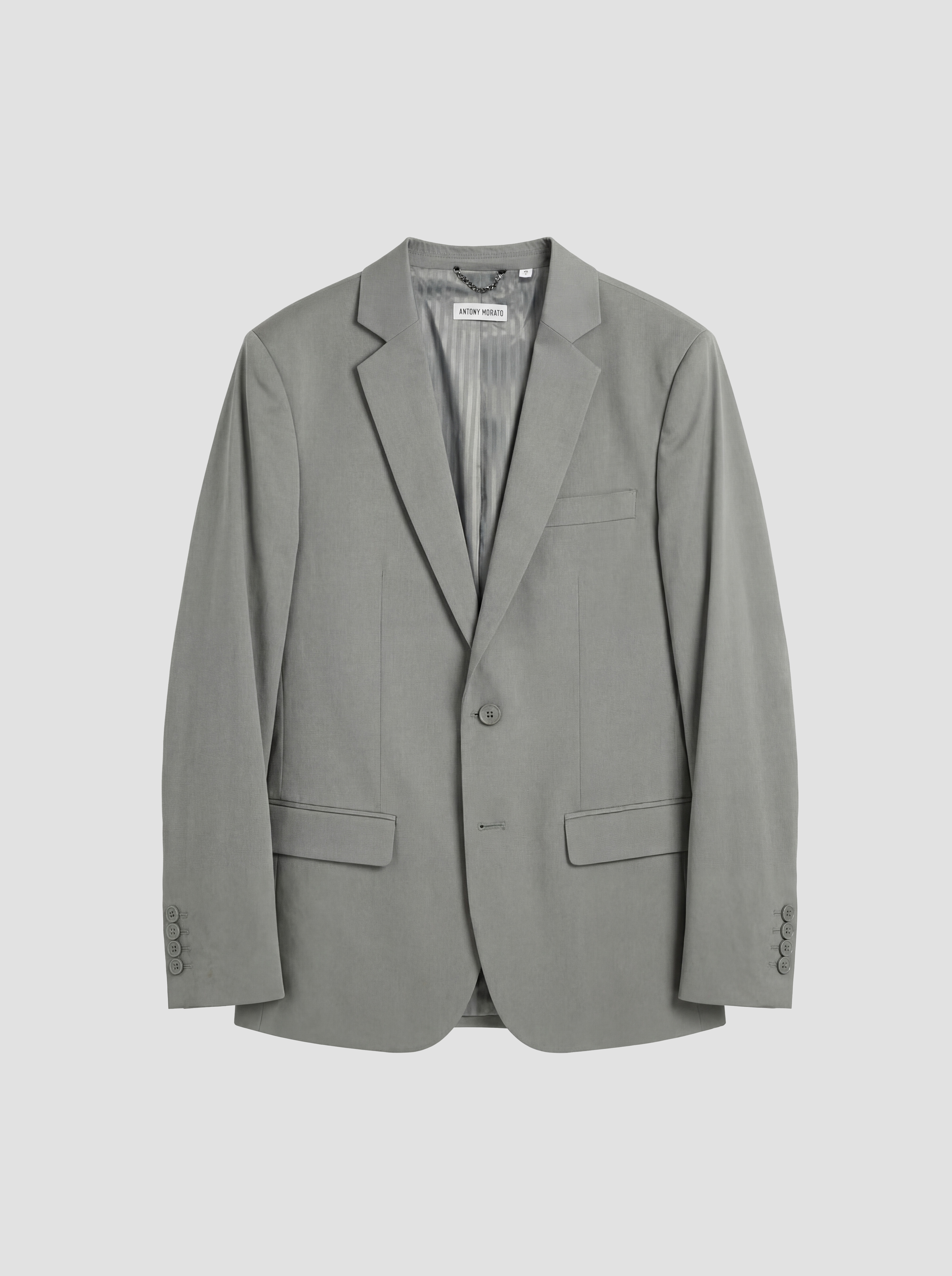 CHAQUETA REGULAR FIT «LUIS» DE SARGA DE ALGODÓN Y LYOCELL