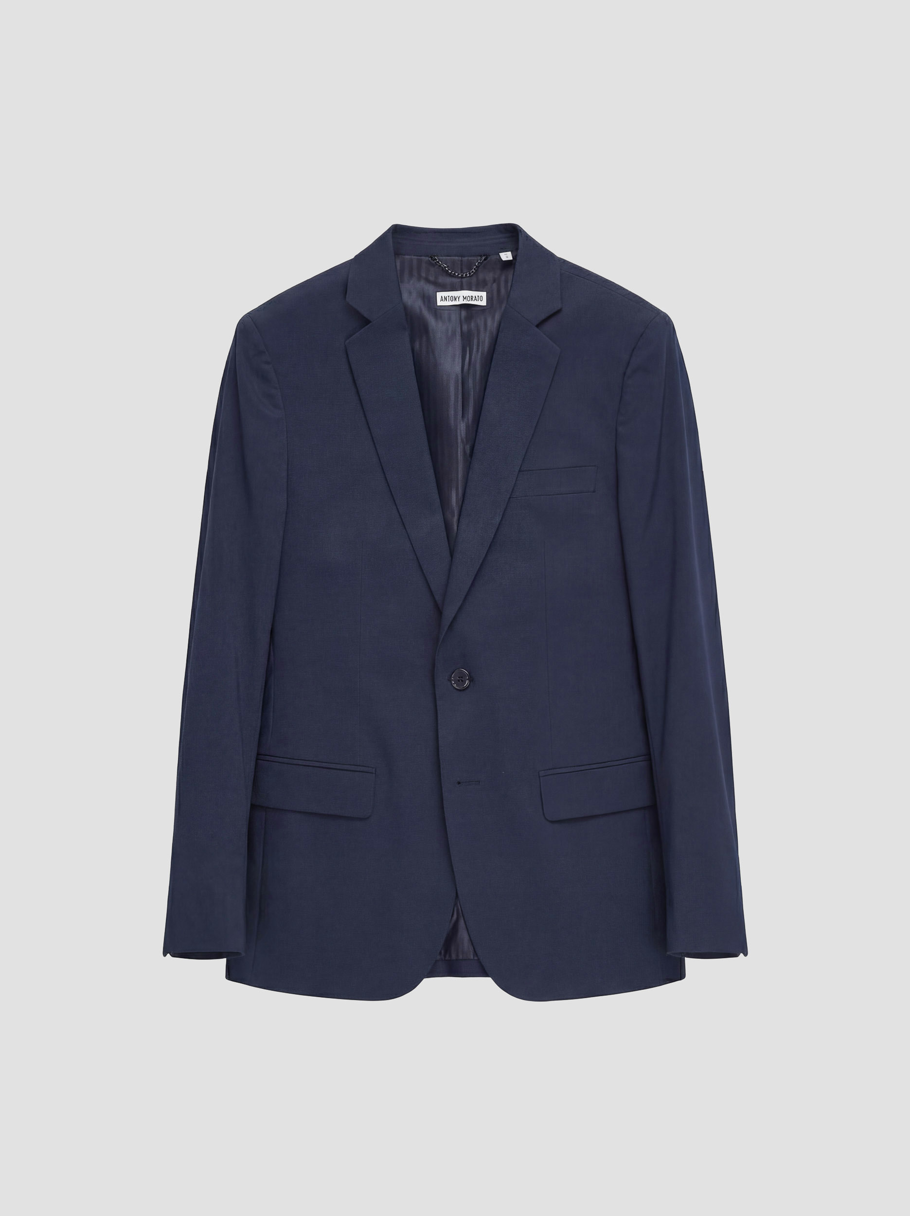 CHAQUETA REGULAR FIT «LUIS» DE SARGA DE ALGODÓN Y LYOCELL