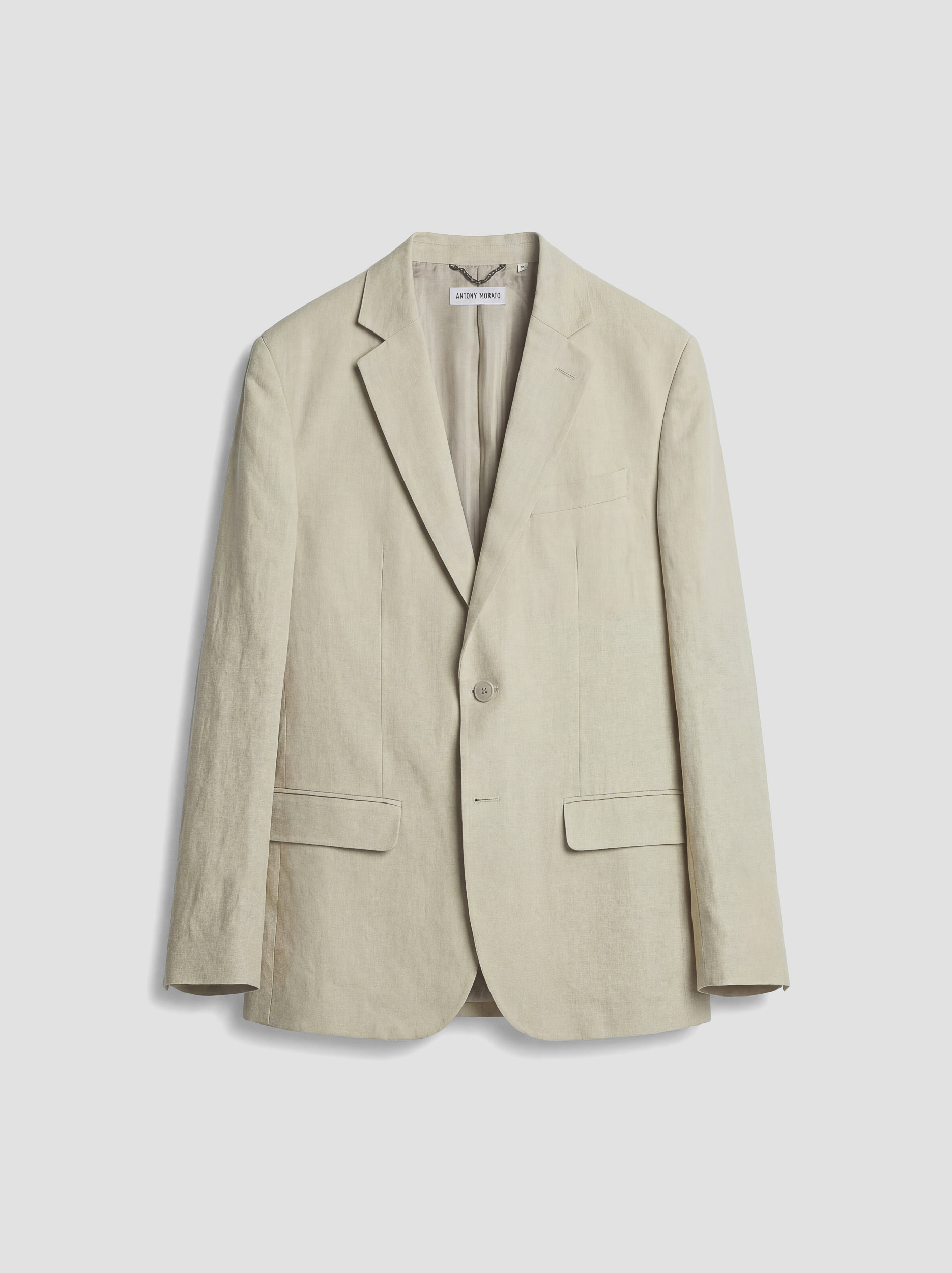 CHAQUETA REGULAR FIT «LUIS» DE MEZCLA DE LINO Y VISCOSA