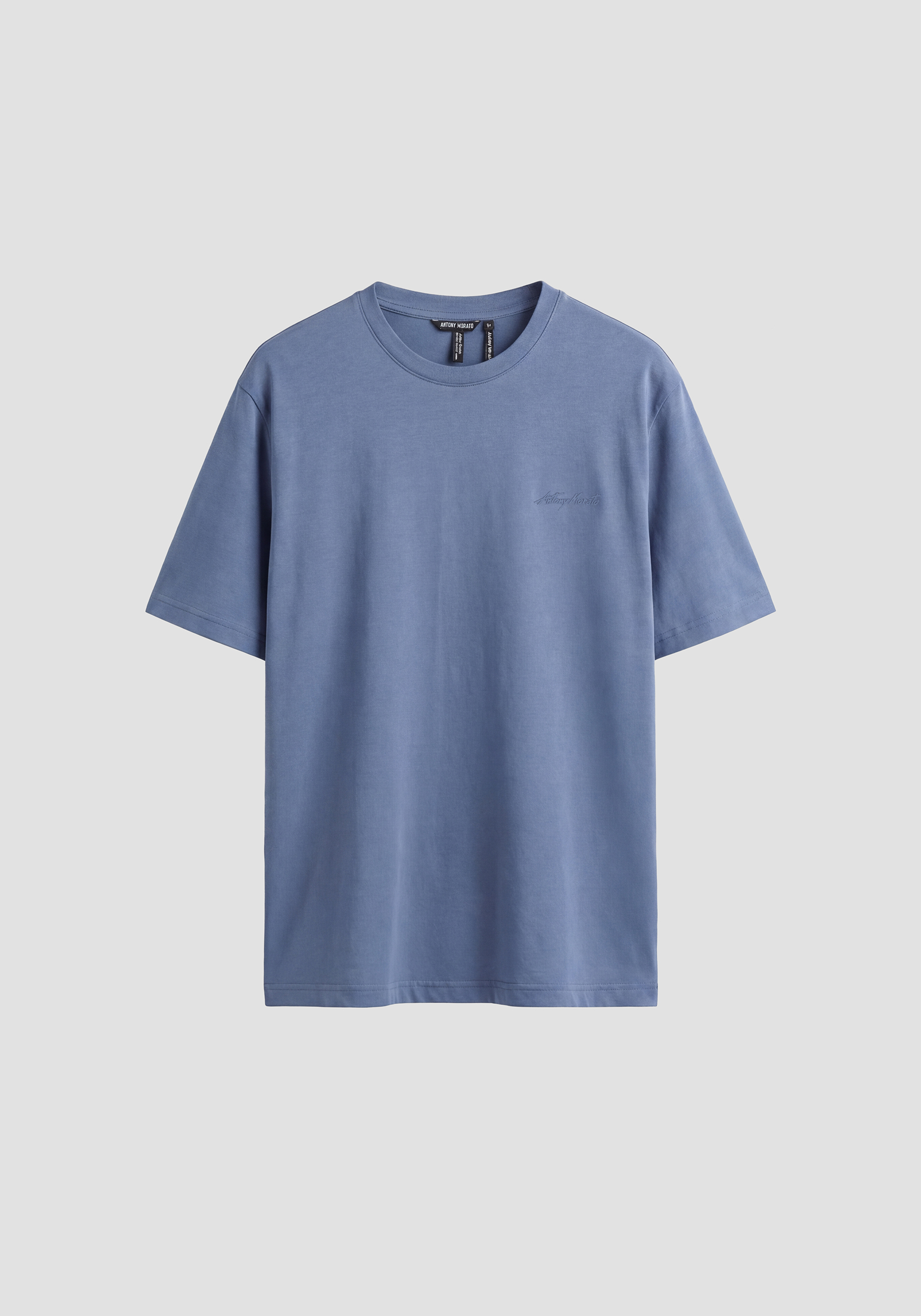 SUPER SLIM FIT ROUND NECK T-SHIRT IN STRETCH MODAL COTTON
