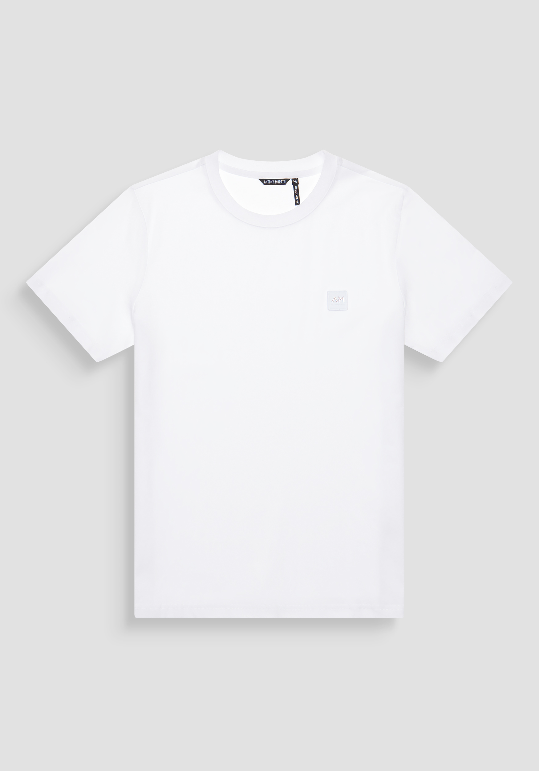 CAMISETA REGULAR FIT DE TEJIDO DE PUNTO DE ALGODÓN CON ESTAMPADO DE GOMA