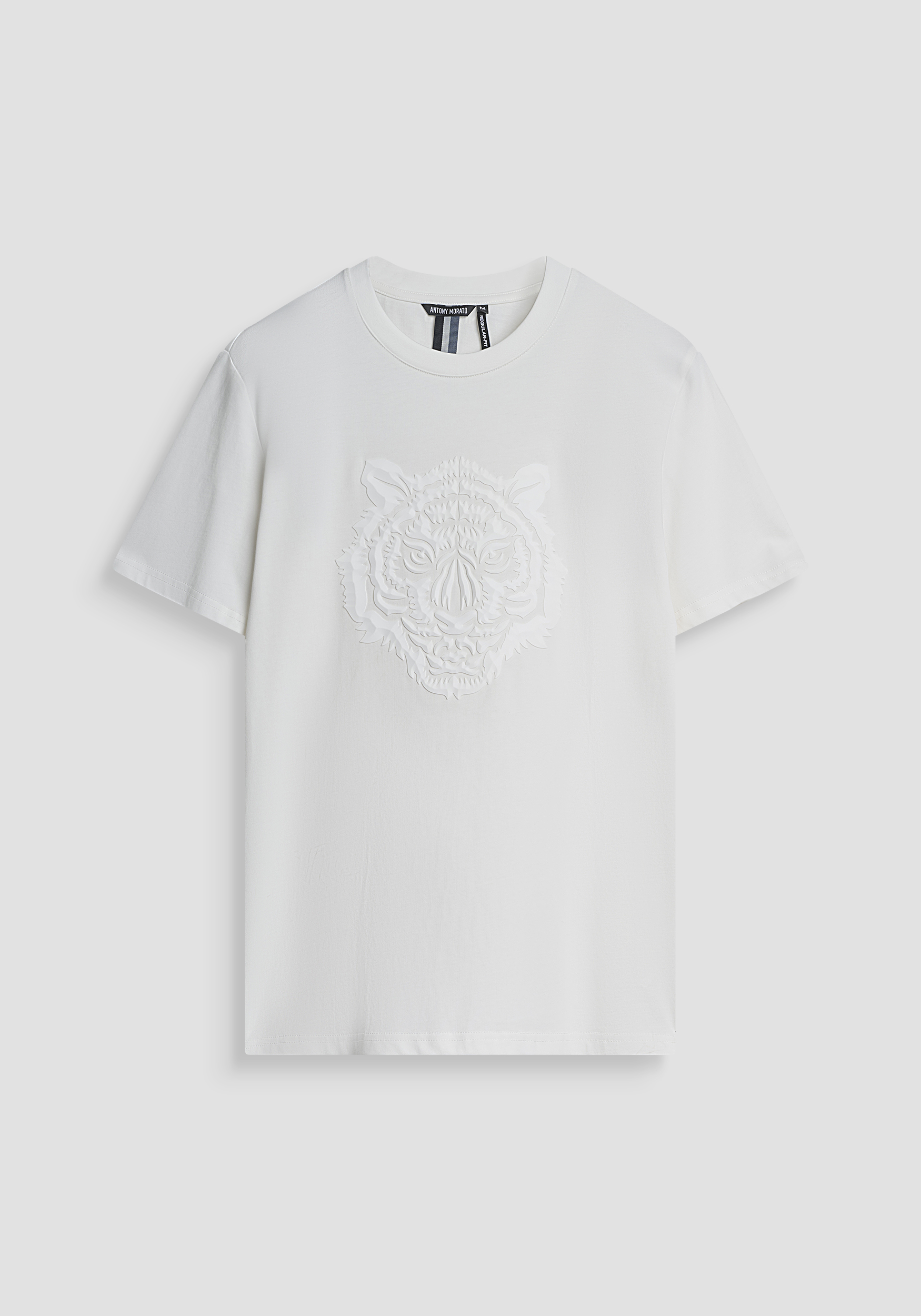 CAMISETA REGULAR FIT EN JERSEY DE ALGODÓN CON ESTAMPADO DE TIGRE GOMOSO