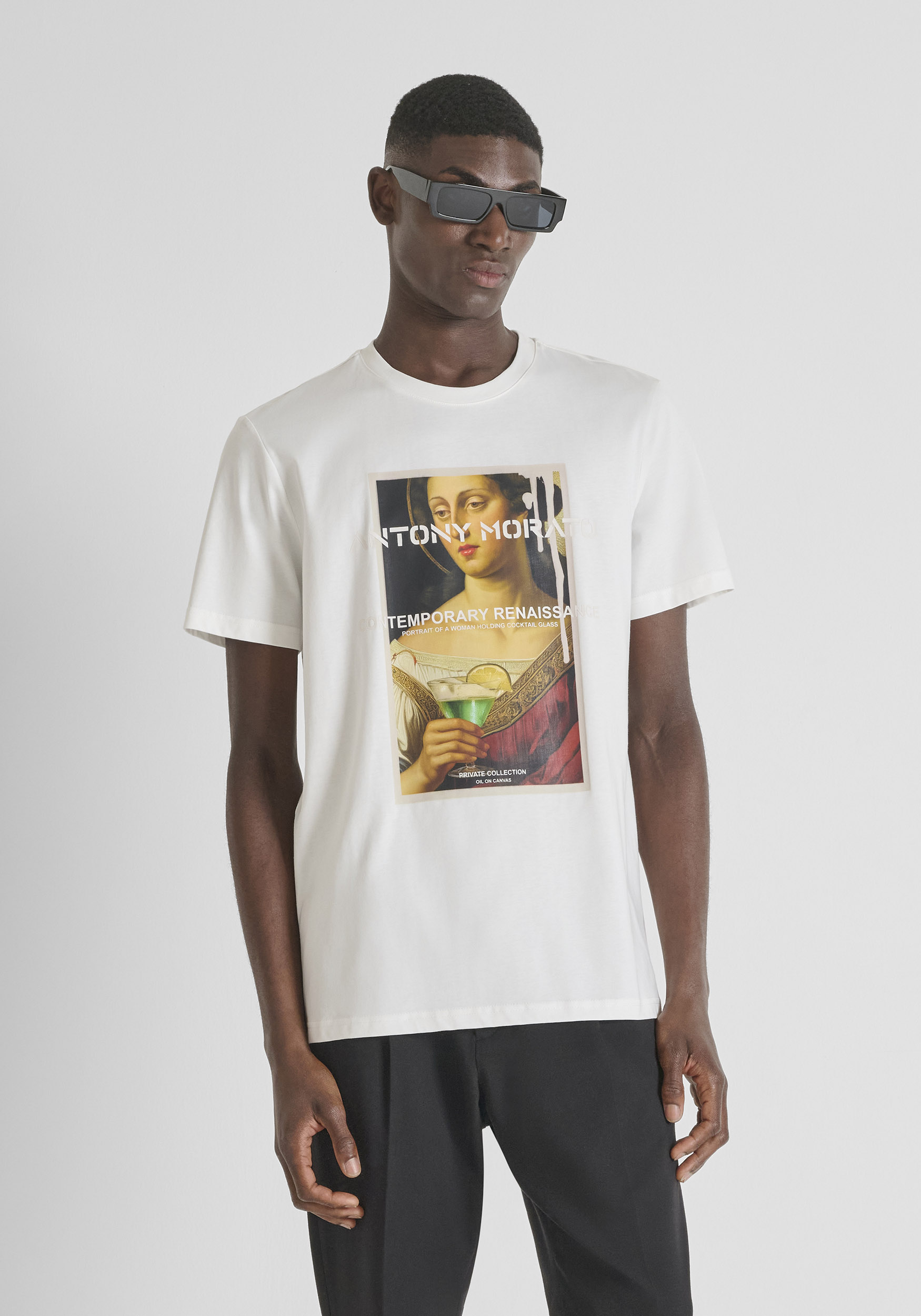 CAMISETA REGULAR FIT EN JERSEY DE ALGODÓN CON ESTAMPADO FOTOGRÁFICO