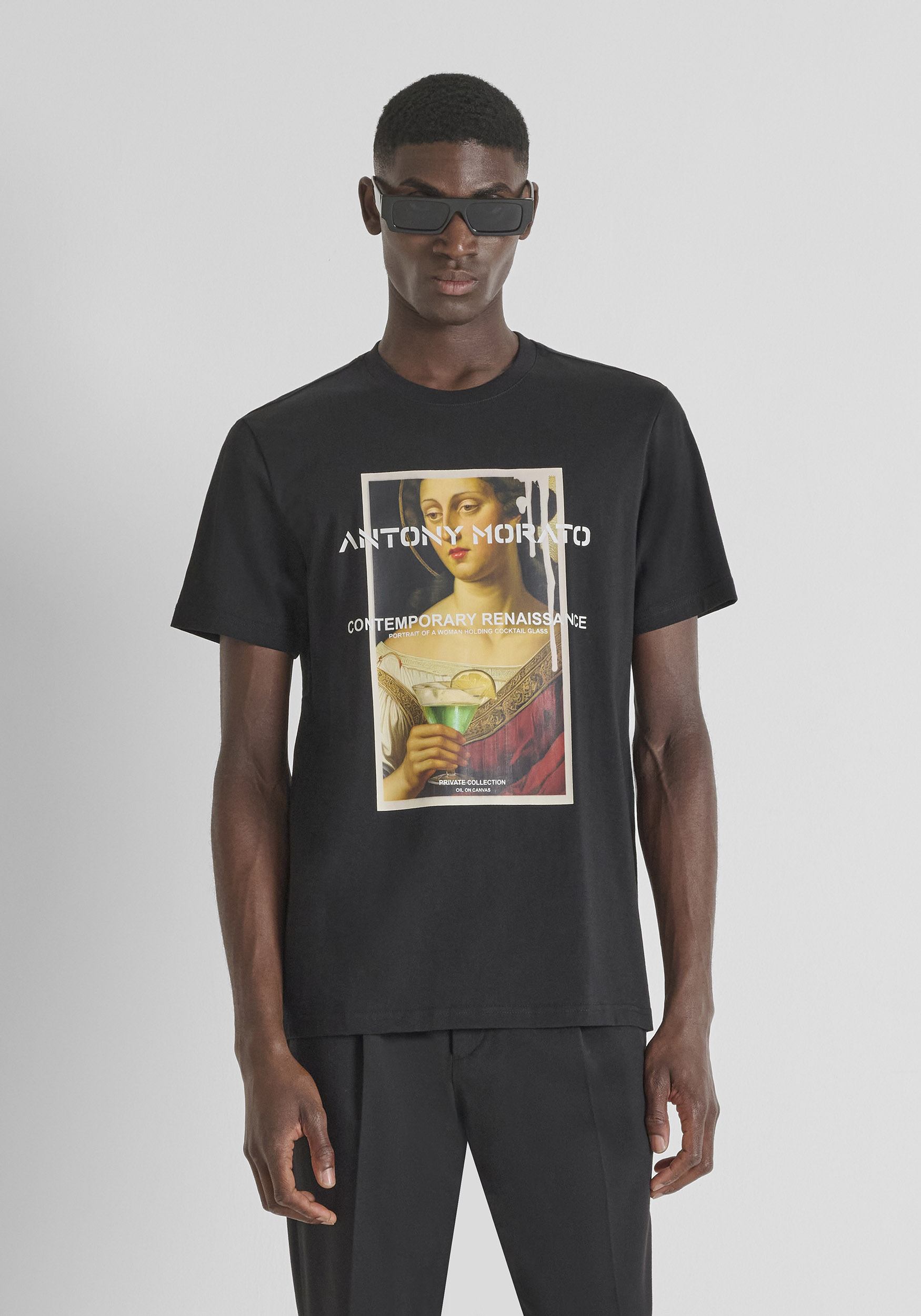 CAMISETA REGULAR FIT EN JERSEY DE ALGODÓN CON ESTAMPADO FOTOGRÁFICO