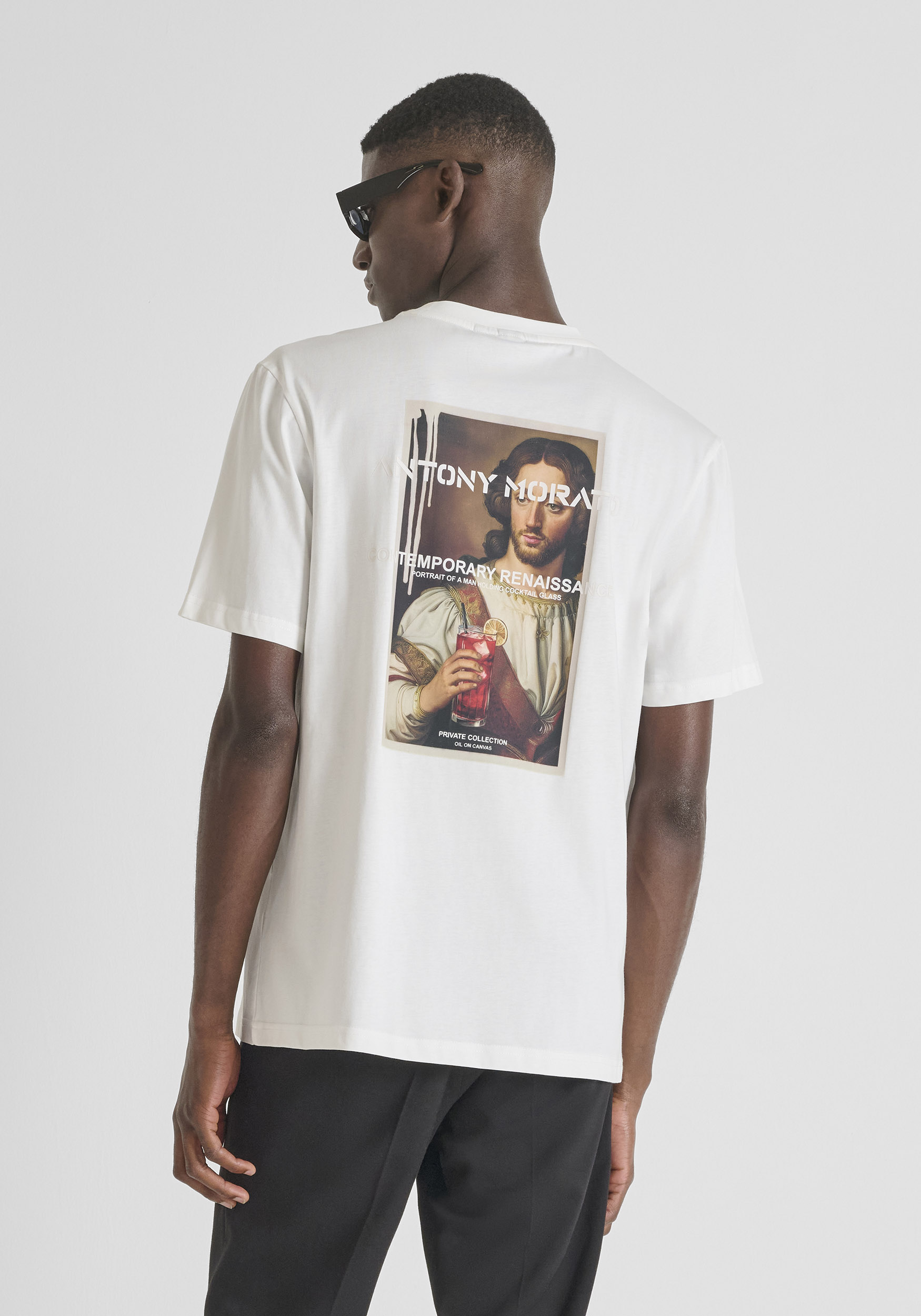 CAMISETA RELAXED EN JERSEY DE ALGODÓN CON ESTAMPADO ARTS