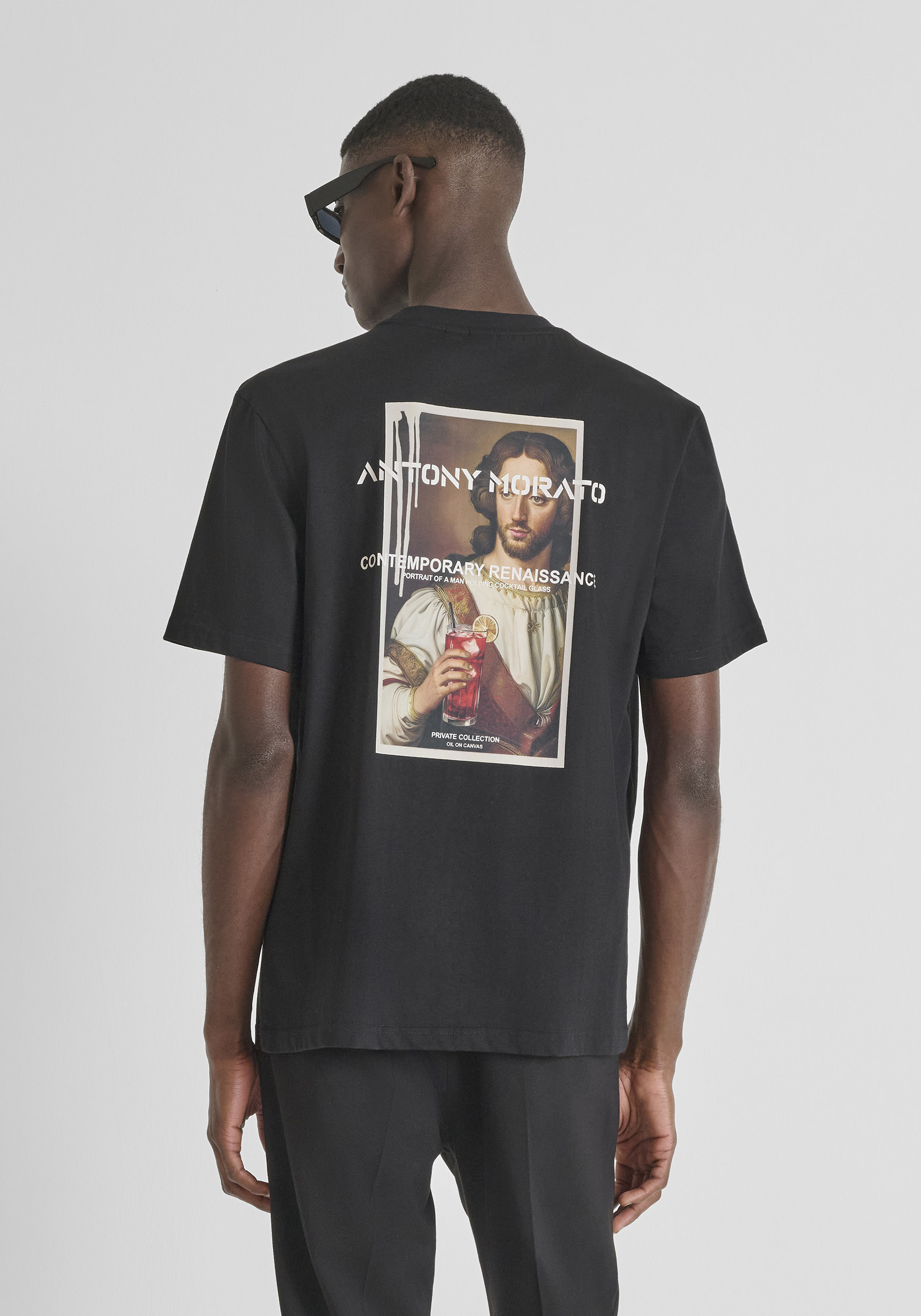 CAMISETA RELAXED EN JERSEY DE ALGODÓN CON ESTAMPADO ARTS