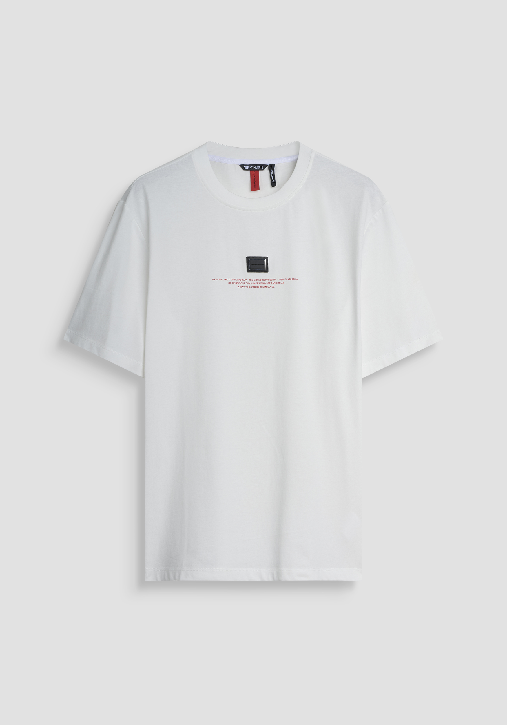 CAMISETA BOXY EN ALGODÓN RED TAG