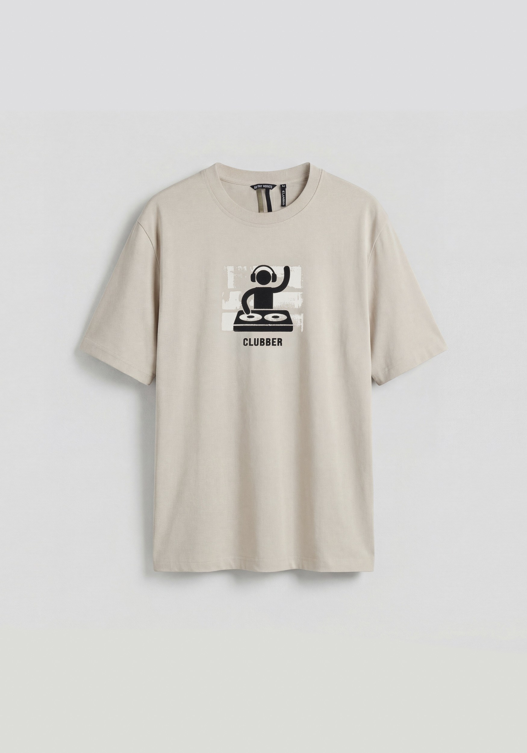 CAMISETA RELAXED FIT DE PUNTO DE ALGODÓN CON ESTAMPADO DJ EARLY COLLECTION