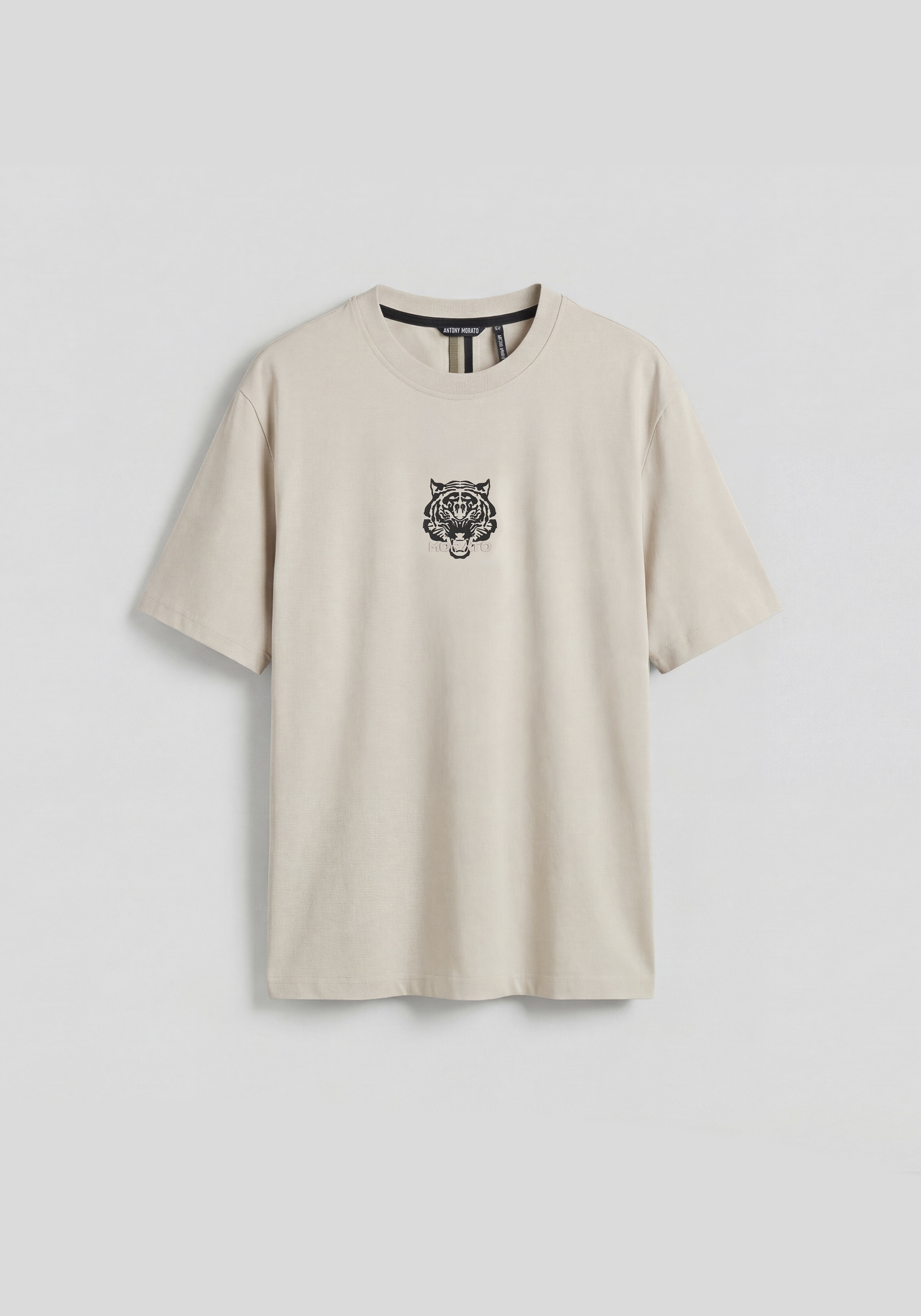 CAMISETA REGULAR FIT DE PUNTO DE ALGODÓN CON ESTAMPADO DE TIGRE EARLY COLLECTION