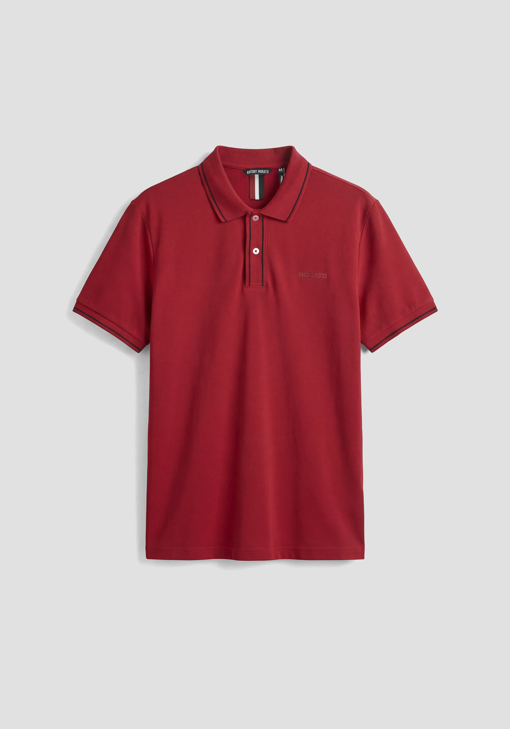 REGULAR FIT COTTON PIQUÉ POLO SHIRT WITH PRINT