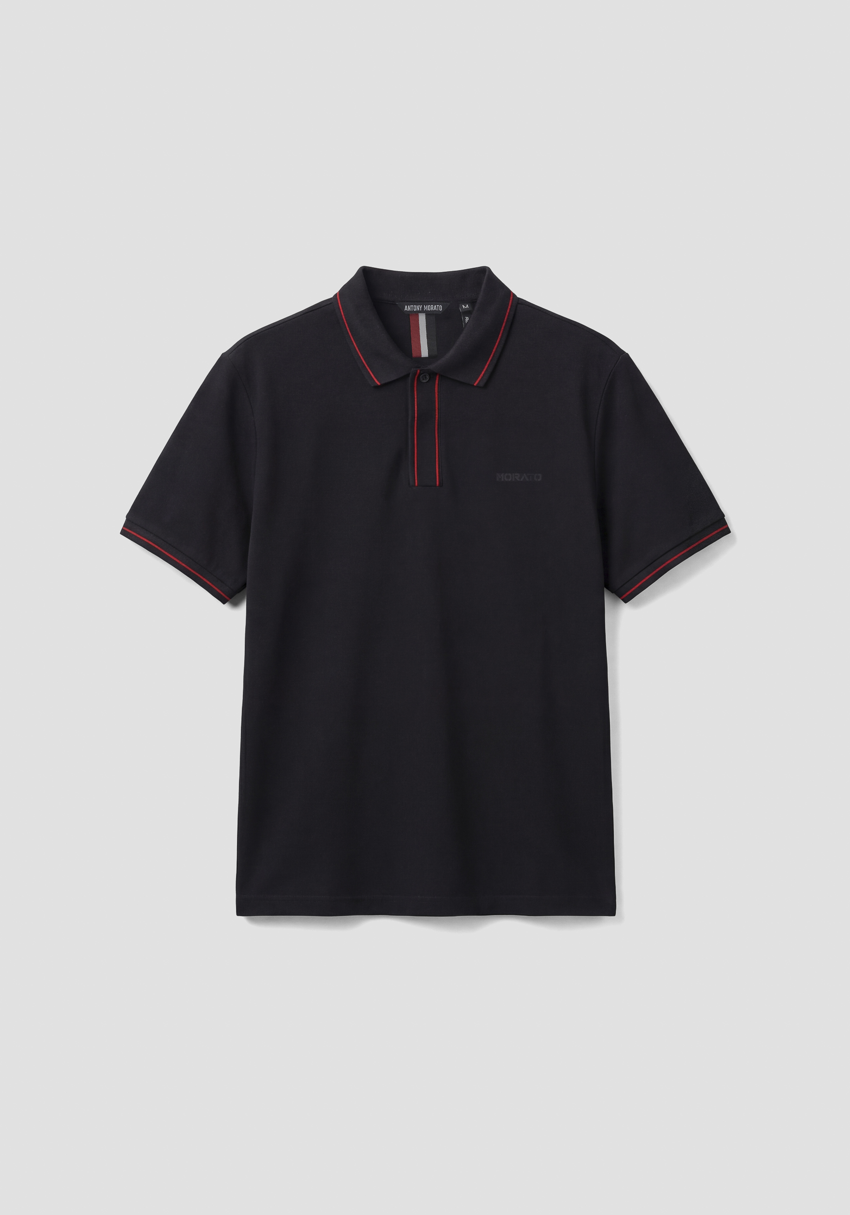 REGULAR FIT COTTON PIQUÉ POLO SHIRT WITH PRINT